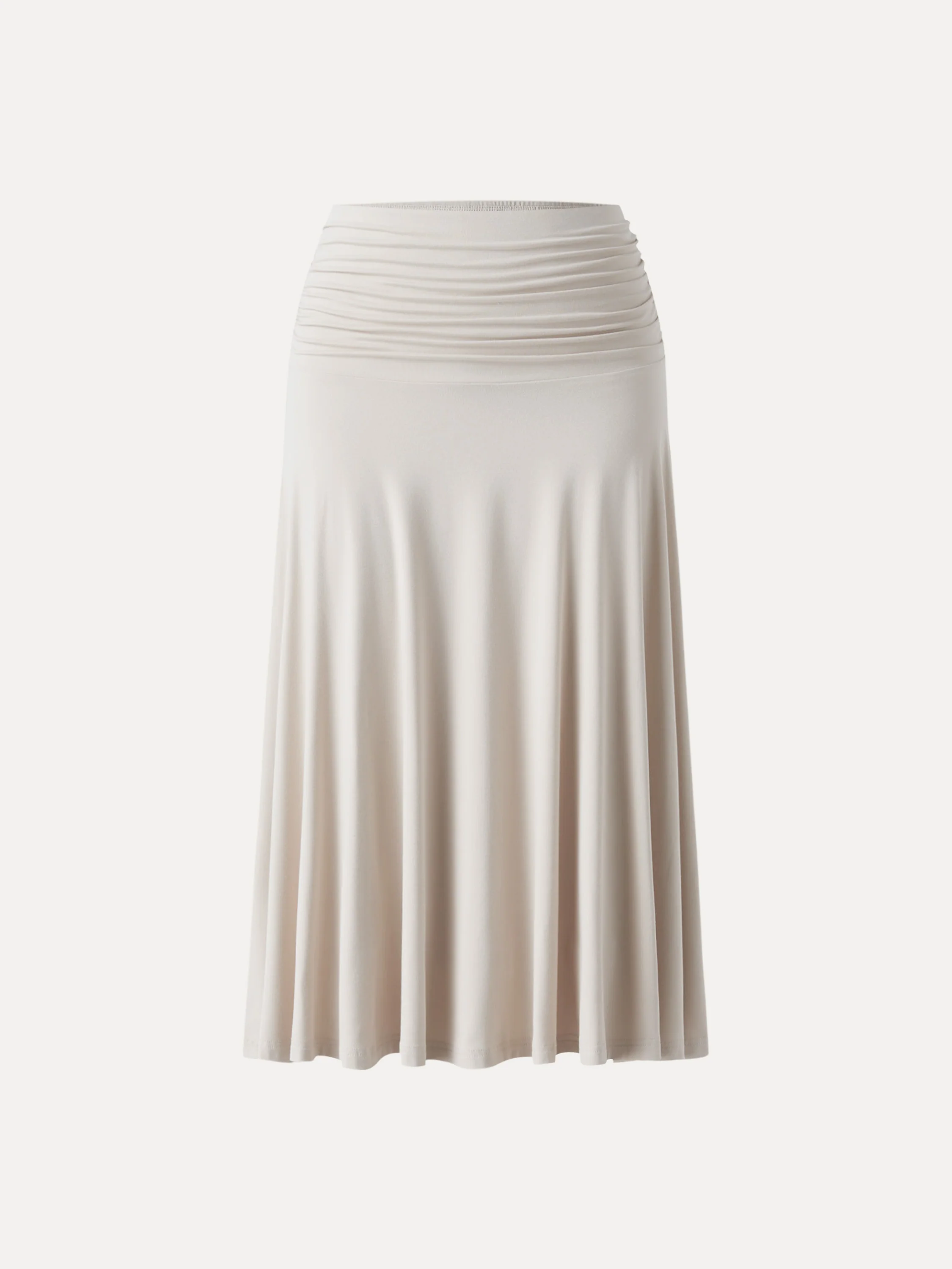 Flowy Side Ruched A-line Midi Skirt - Image 7