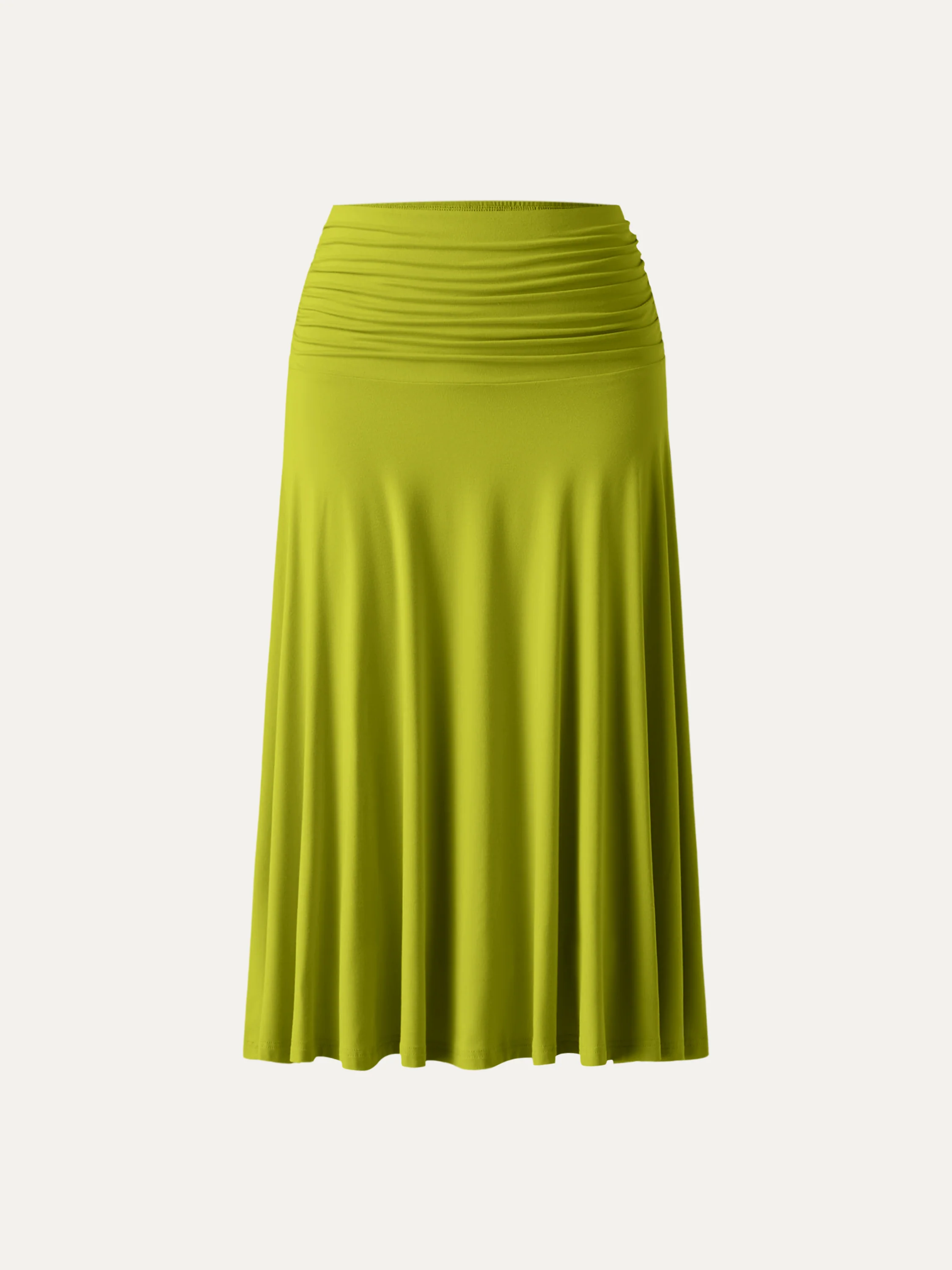 Flowy Side Ruched A-line Midi Skirt - Image 8