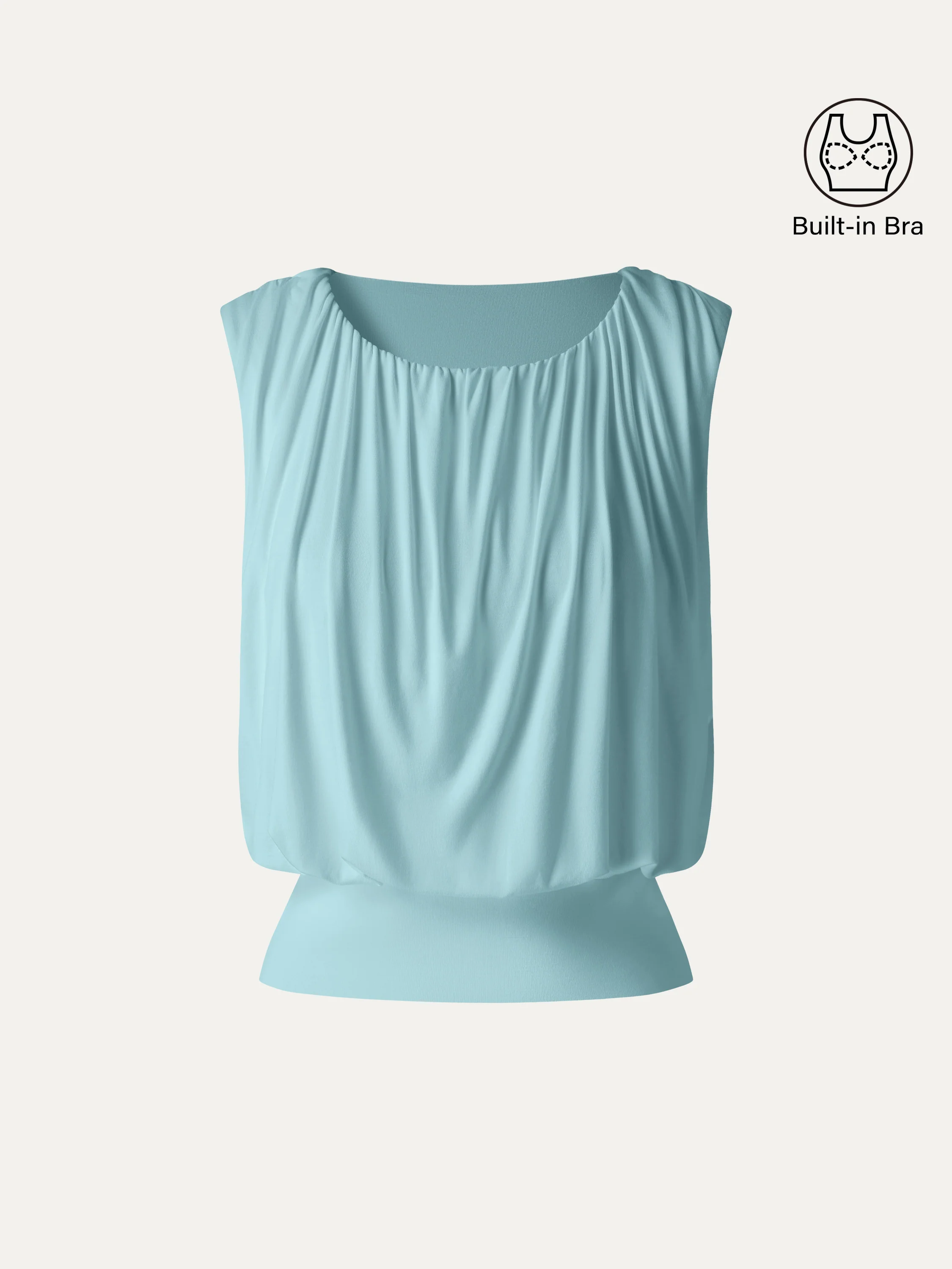 Gathered Sleeveless Bra Top - Image 7