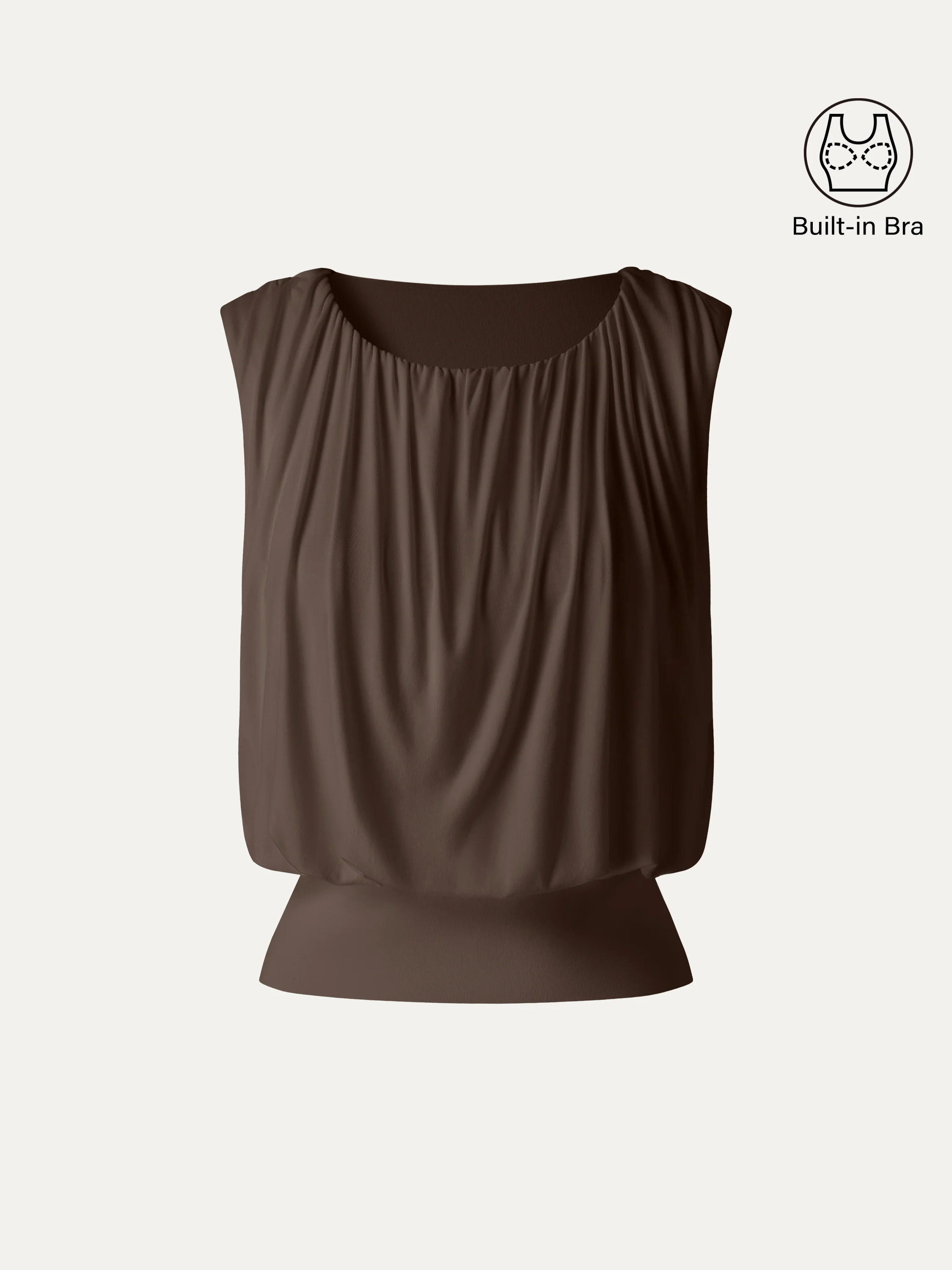 Gathered Sleeveless Bra Top - Image 9