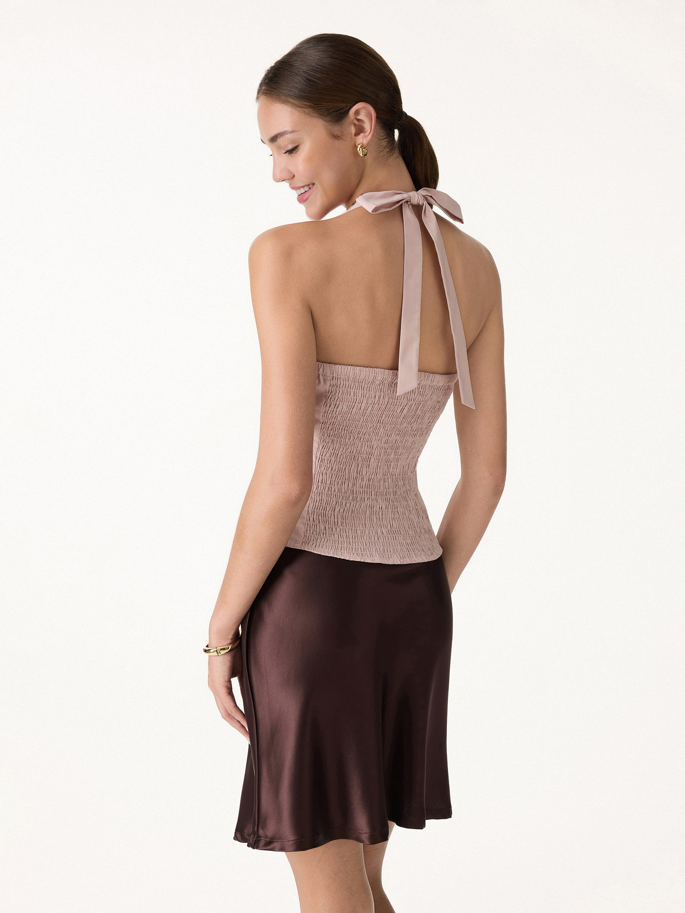 Halter Neck Smocked Top - Image 5