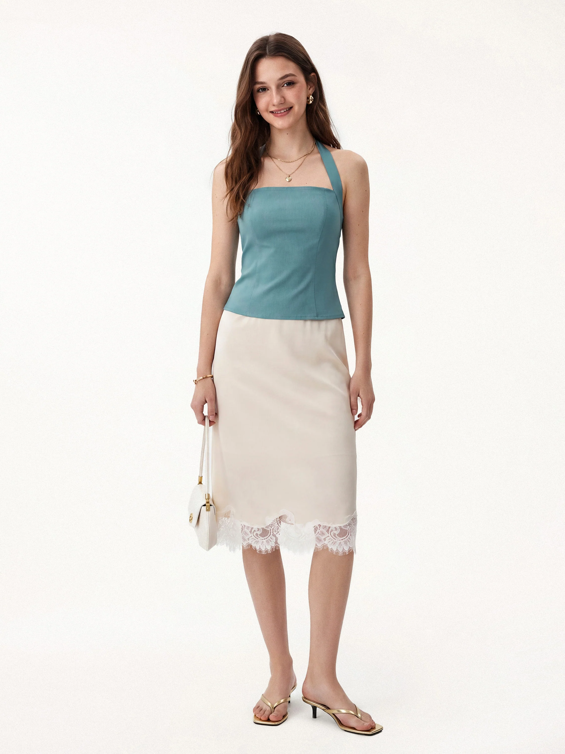 Halter Neck Smocked Top - Image 8