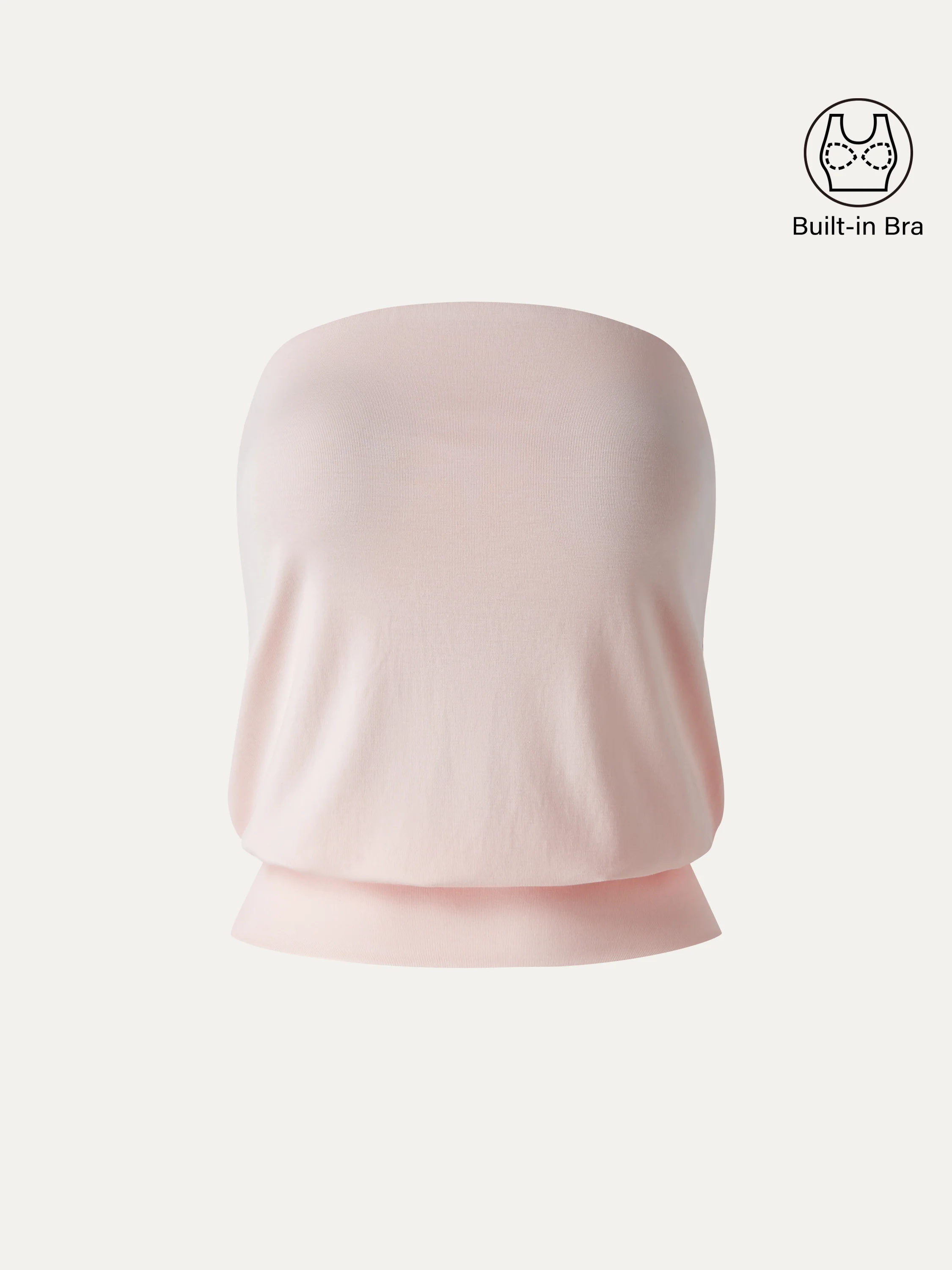 Lyocell Bandeau Banded Hem Bra Top - Image 7