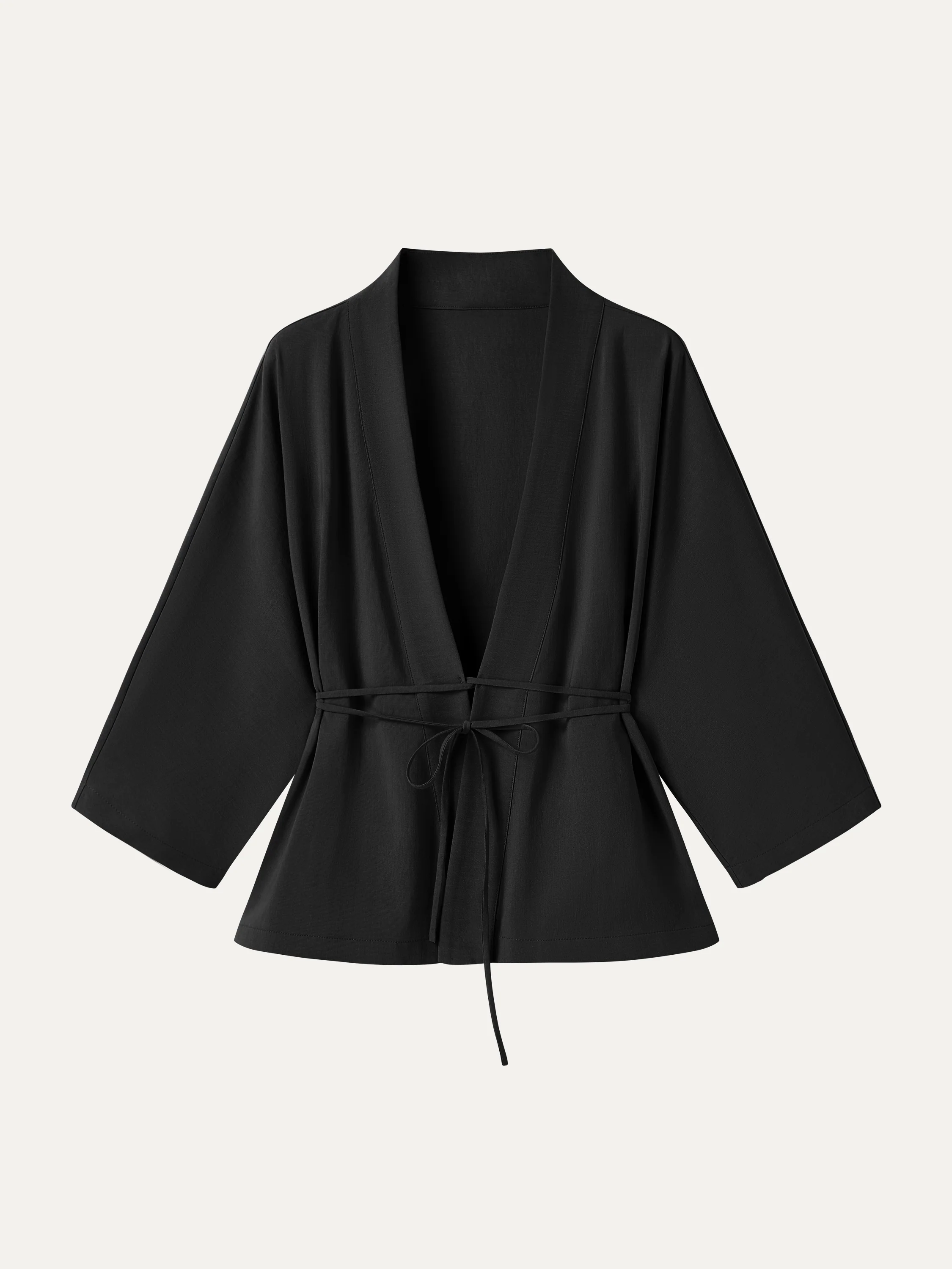 Lyocell-Linen 3/4 Sleeve Cardigan - Image 7