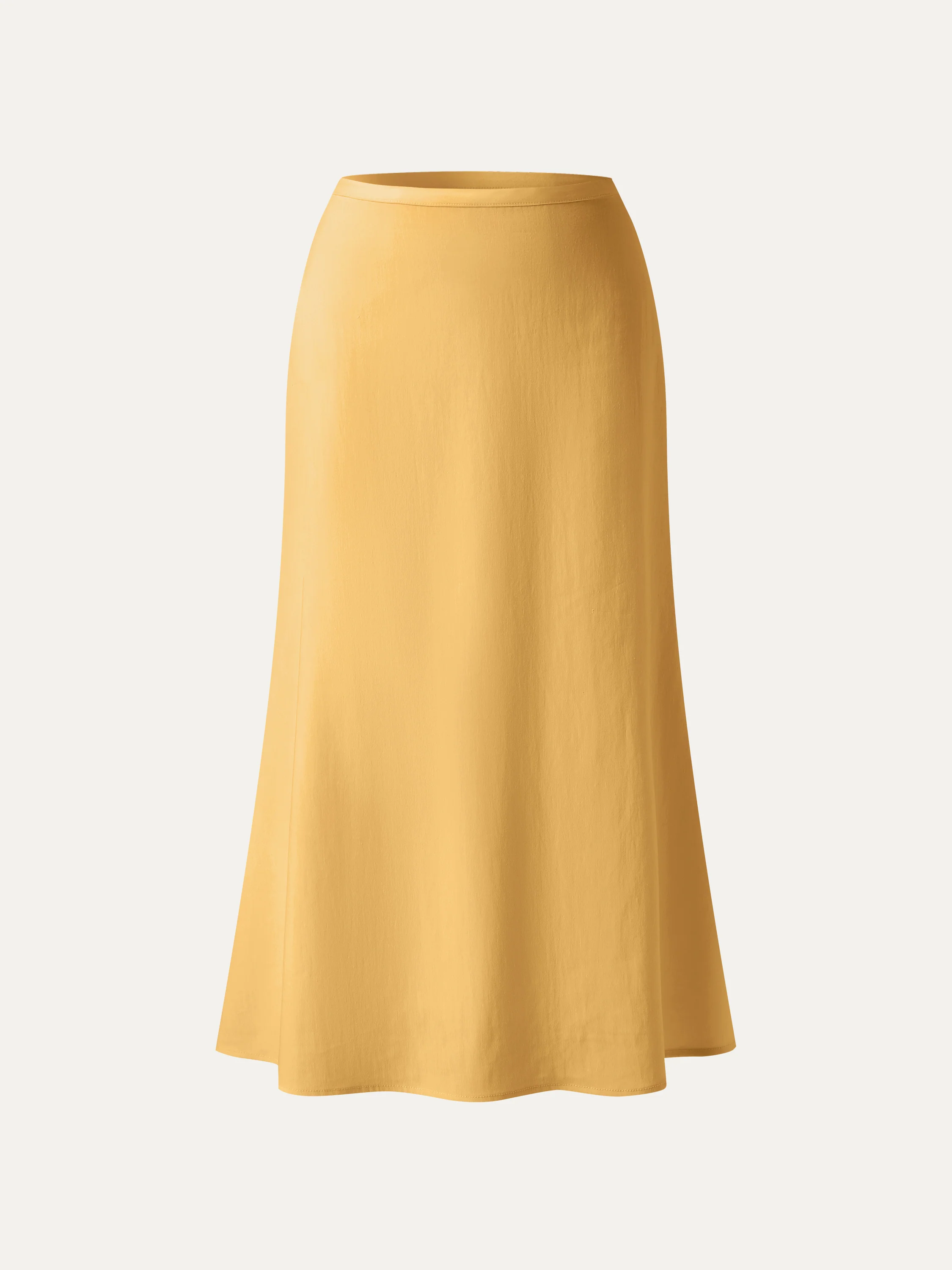 Lyocell-Linen Blend Maxi Flared Pull-On Skirt - Image 10