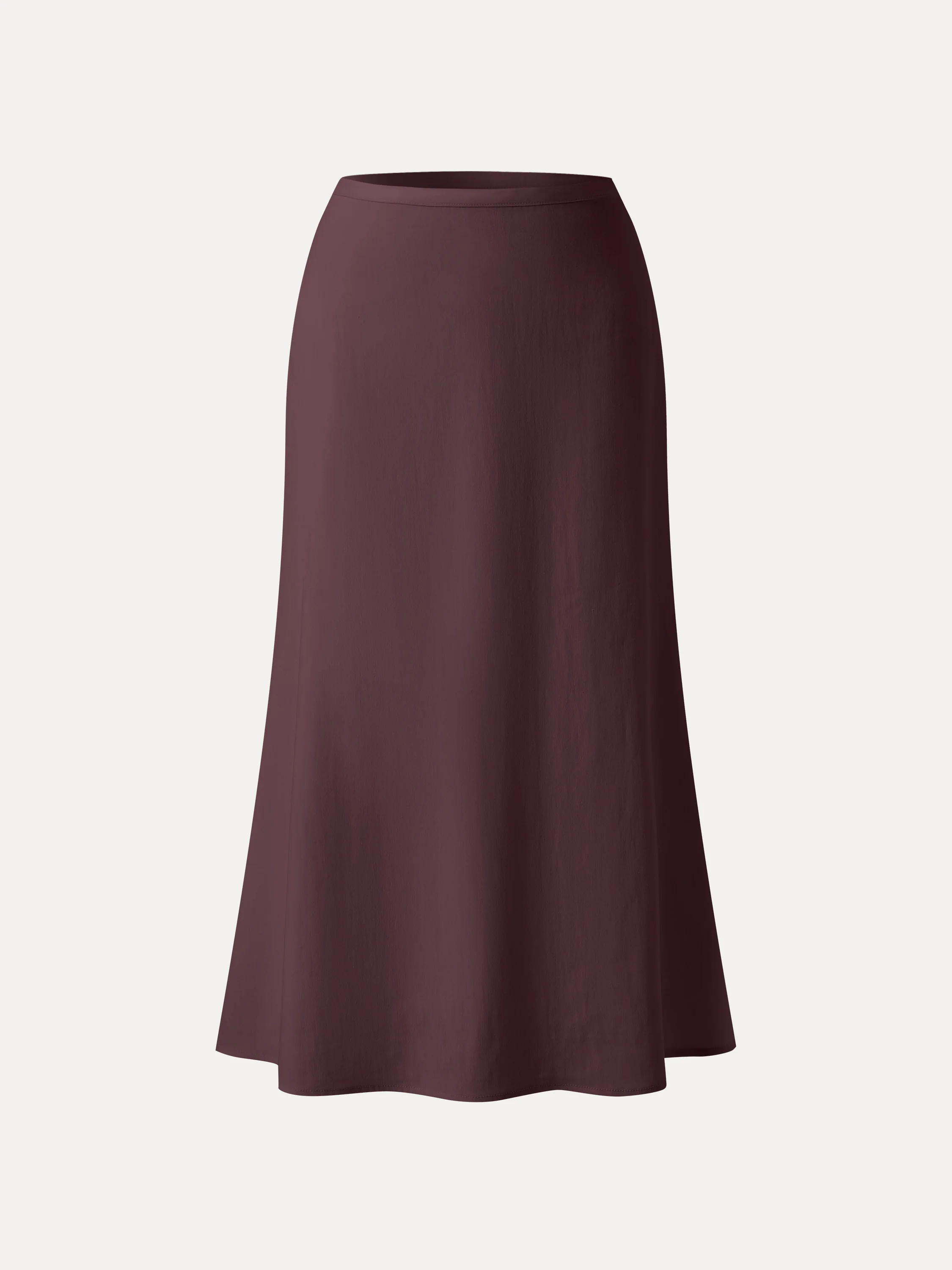 Lyocell-Linen Blend Maxi Flared Pull-On Skirt - Image 13