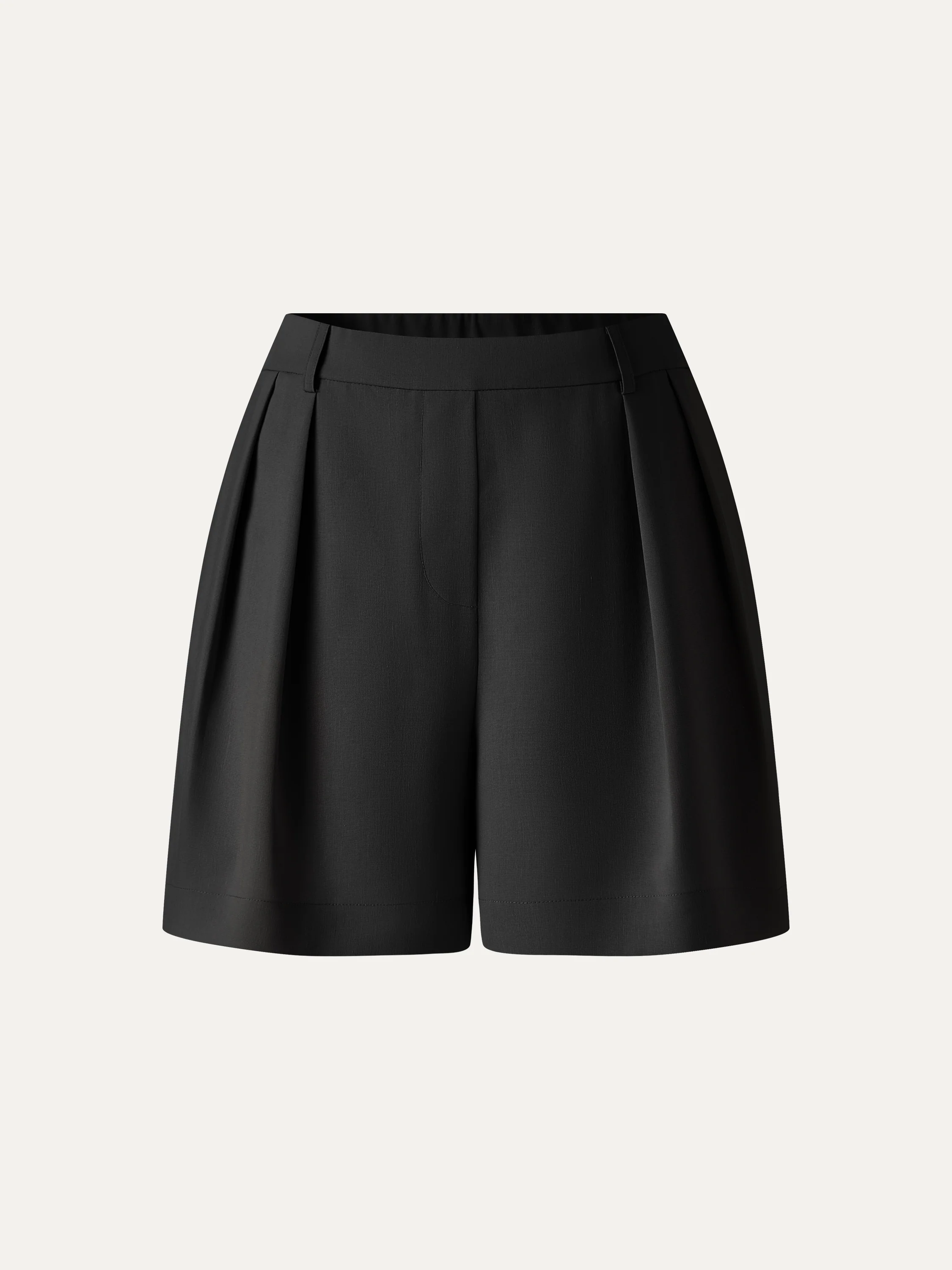 Lyocell-Linen Tailored Shorts with Pockets - Image 14