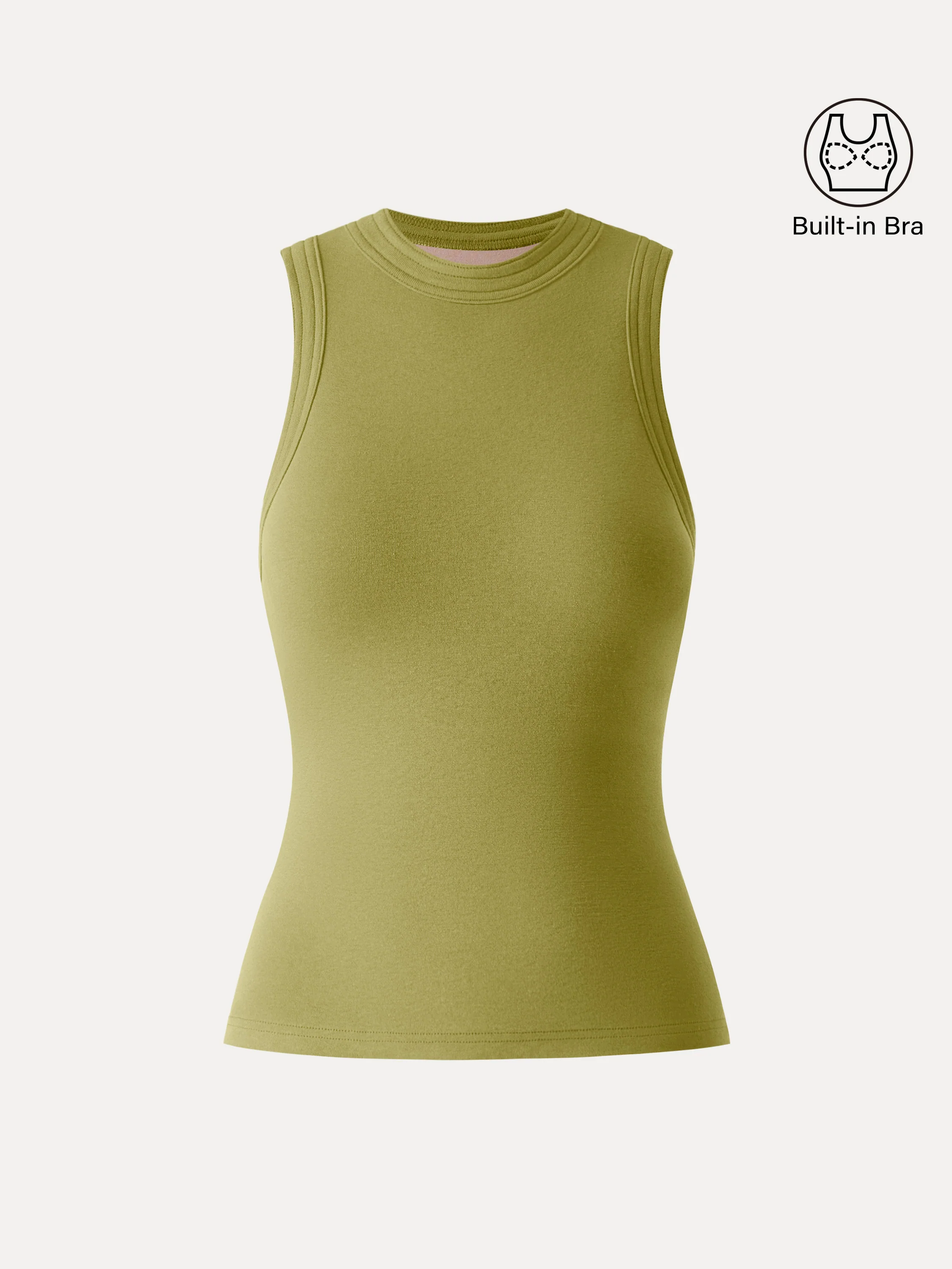 Lyocell Perkins Collar Bra Tank - Image 8