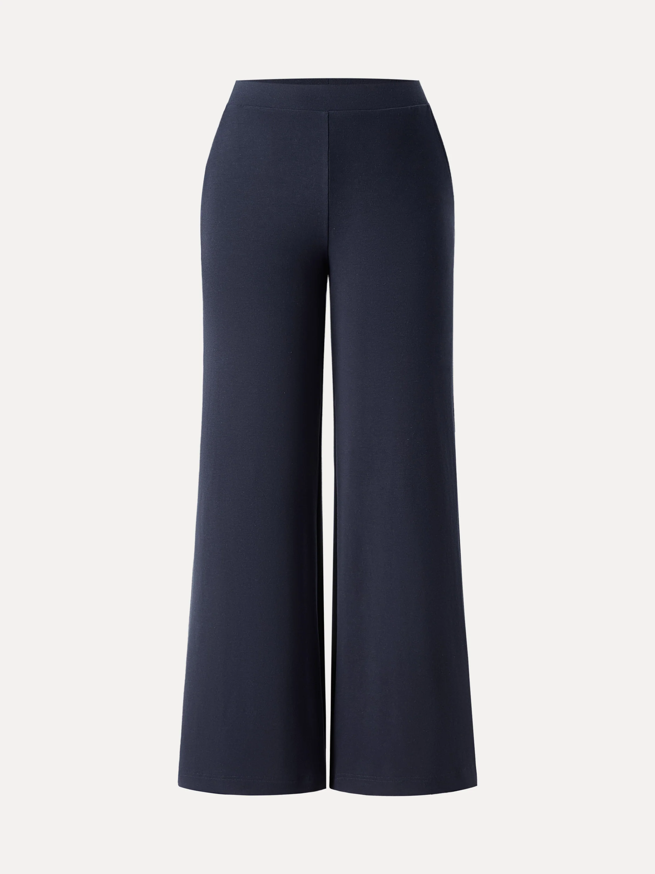 Lyocell Wool Mid Rise Wide Leg Pull-on Pant with Pockets - Image 7