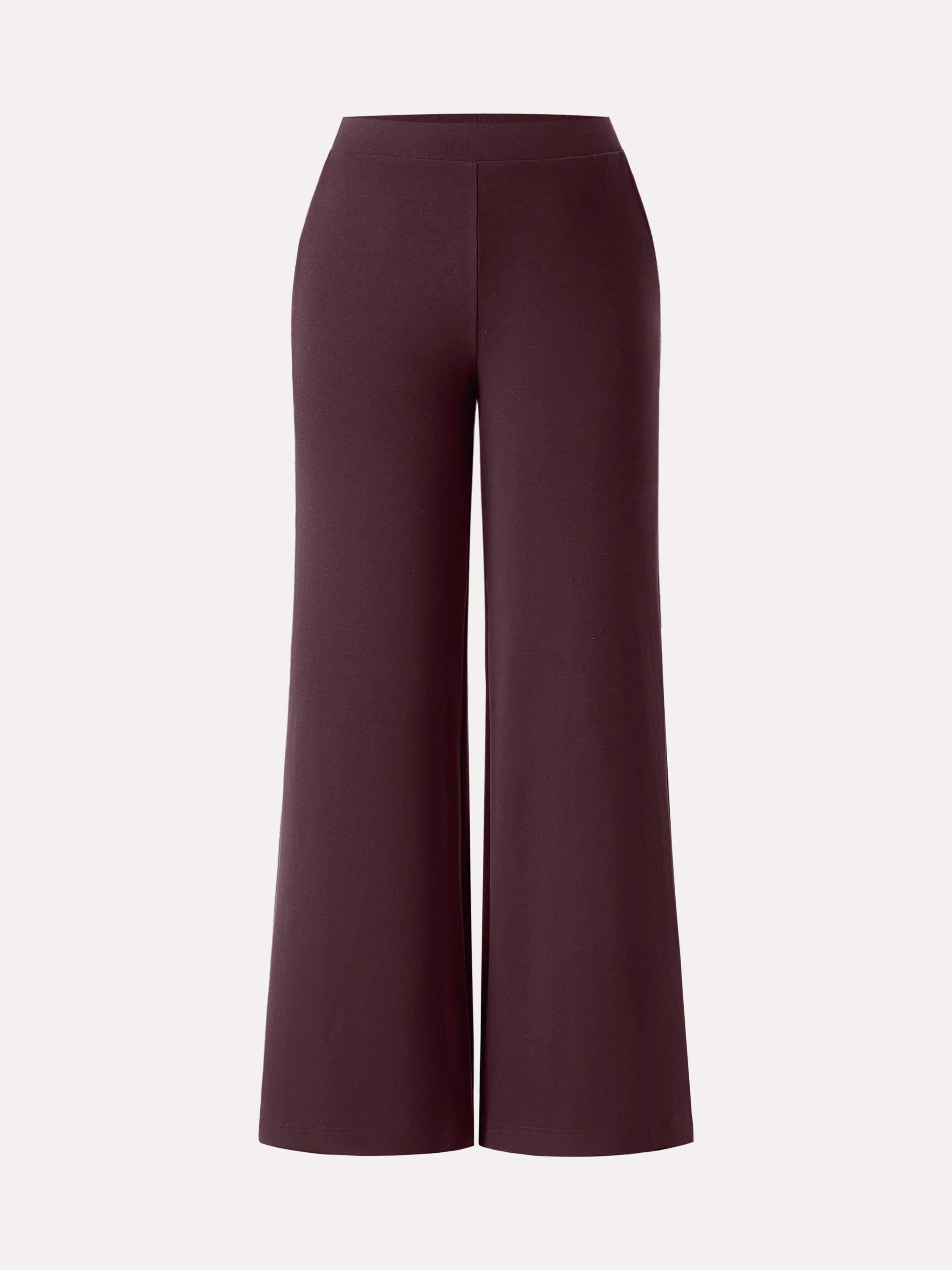 Lyocell Wool Mid Rise Wide Leg Pull-on Pant with Pockets - Image 8