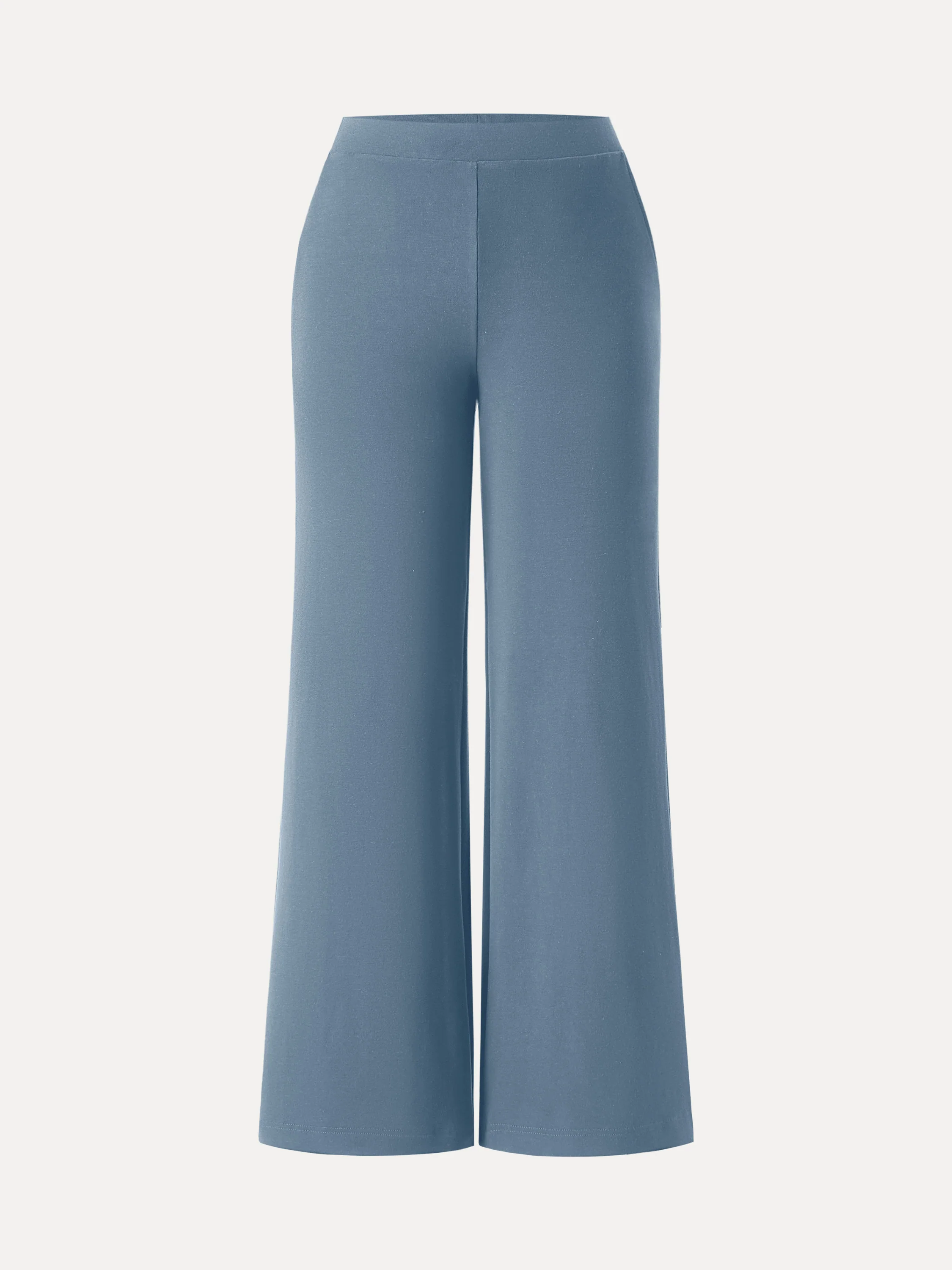 Lyocell Wool Mid Rise Wide Leg Pull-on Pant with Pockets - Image 9