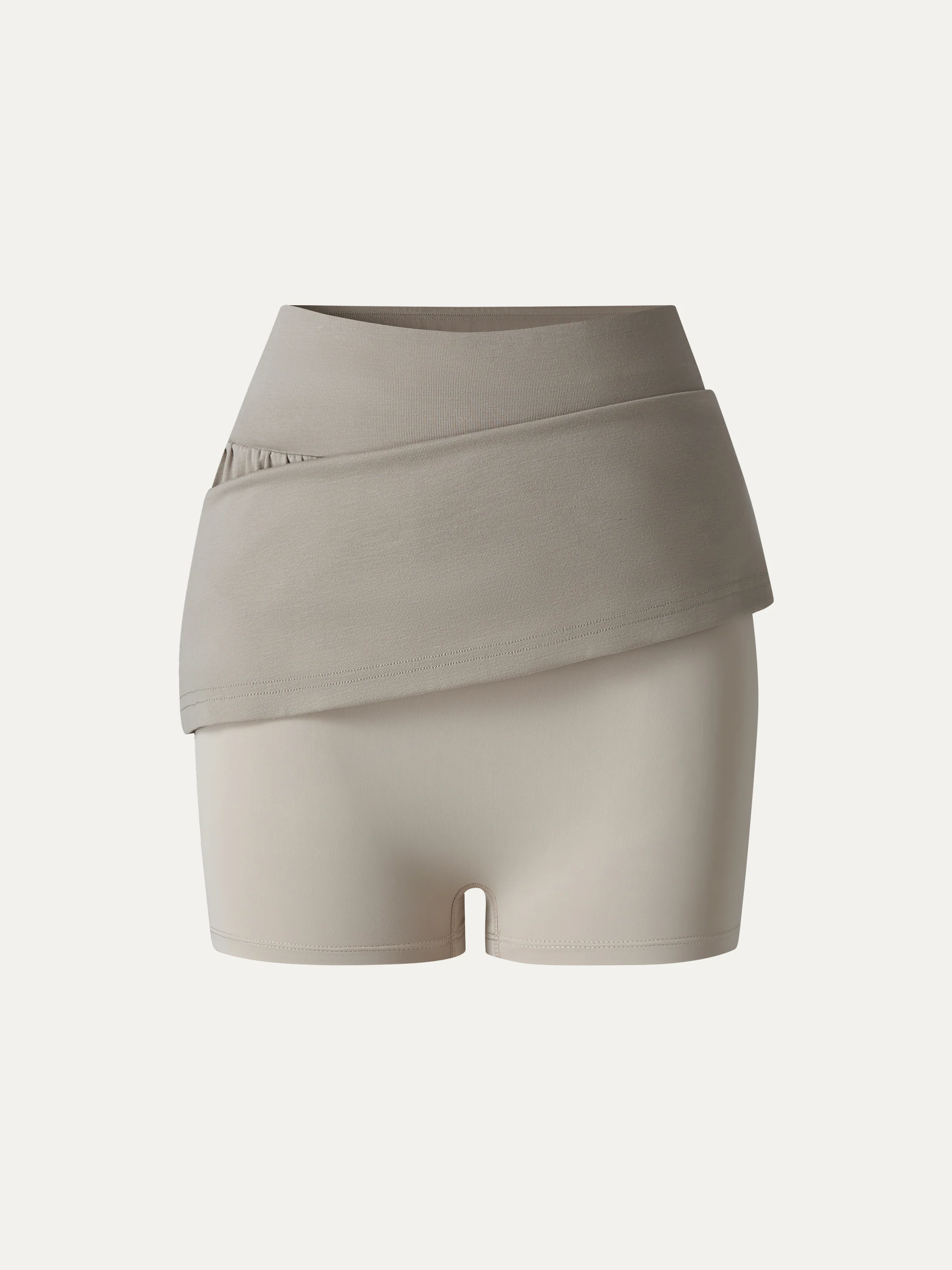 Matte Smooth Gathered A-Line Skort - Image 6