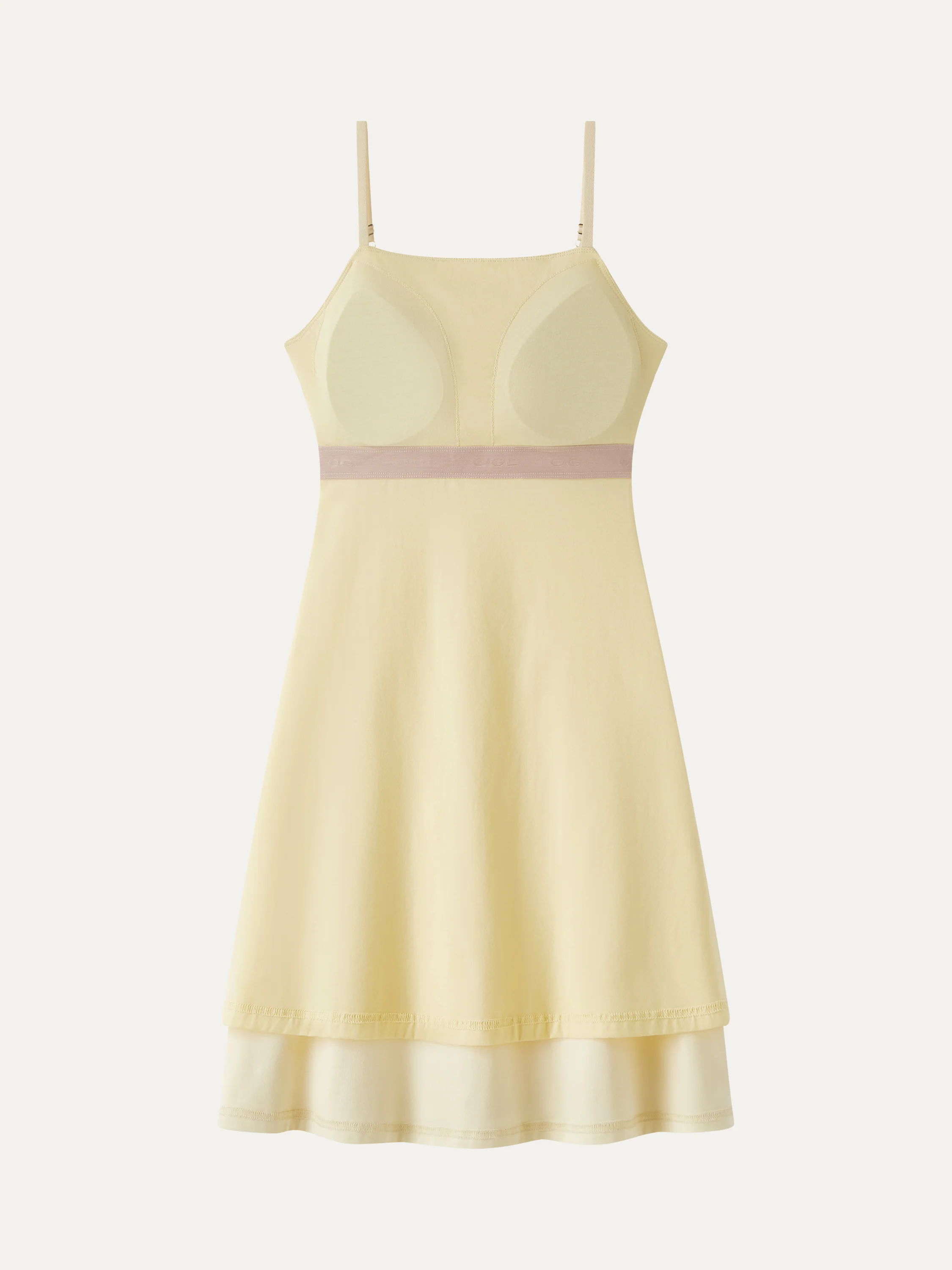 Matte Smooth Square Neck Ruched Spaghetti Mini Bra Dress - Image 6