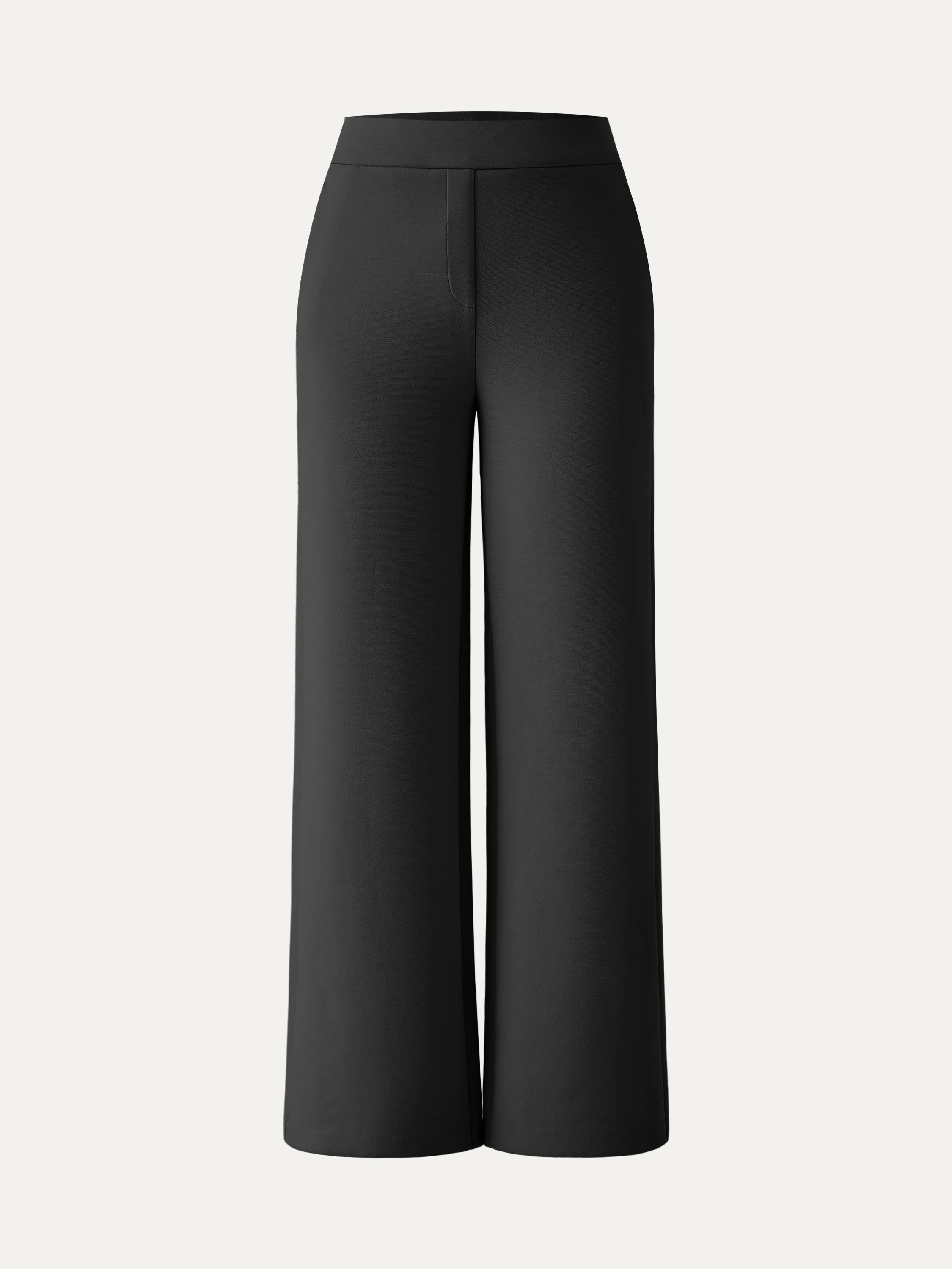 Textured Mid Rise Pull-on Straight Pant with Pockets - Image 12