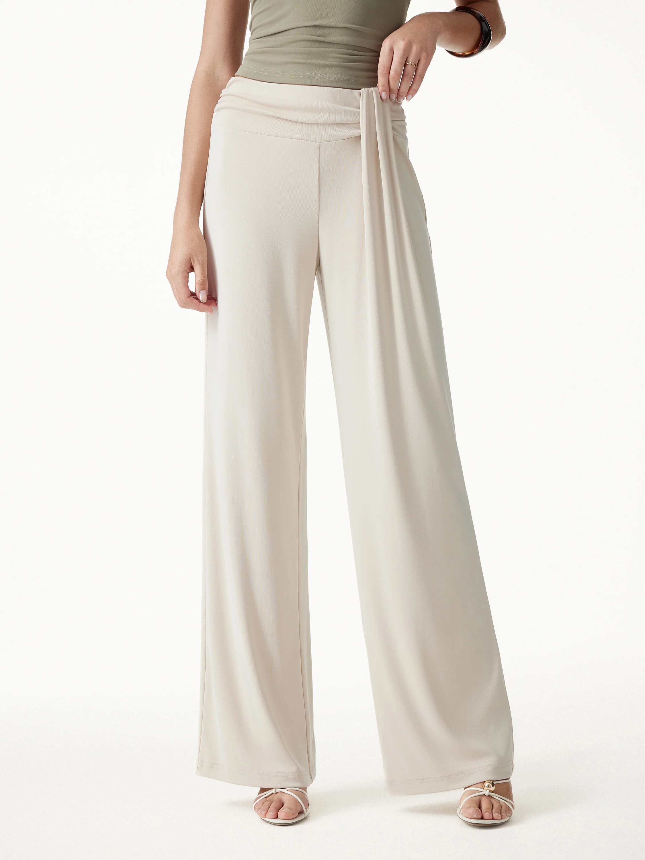 Mid-Rise Relaxed Wide-Leg Lounge Pants - Image 3
