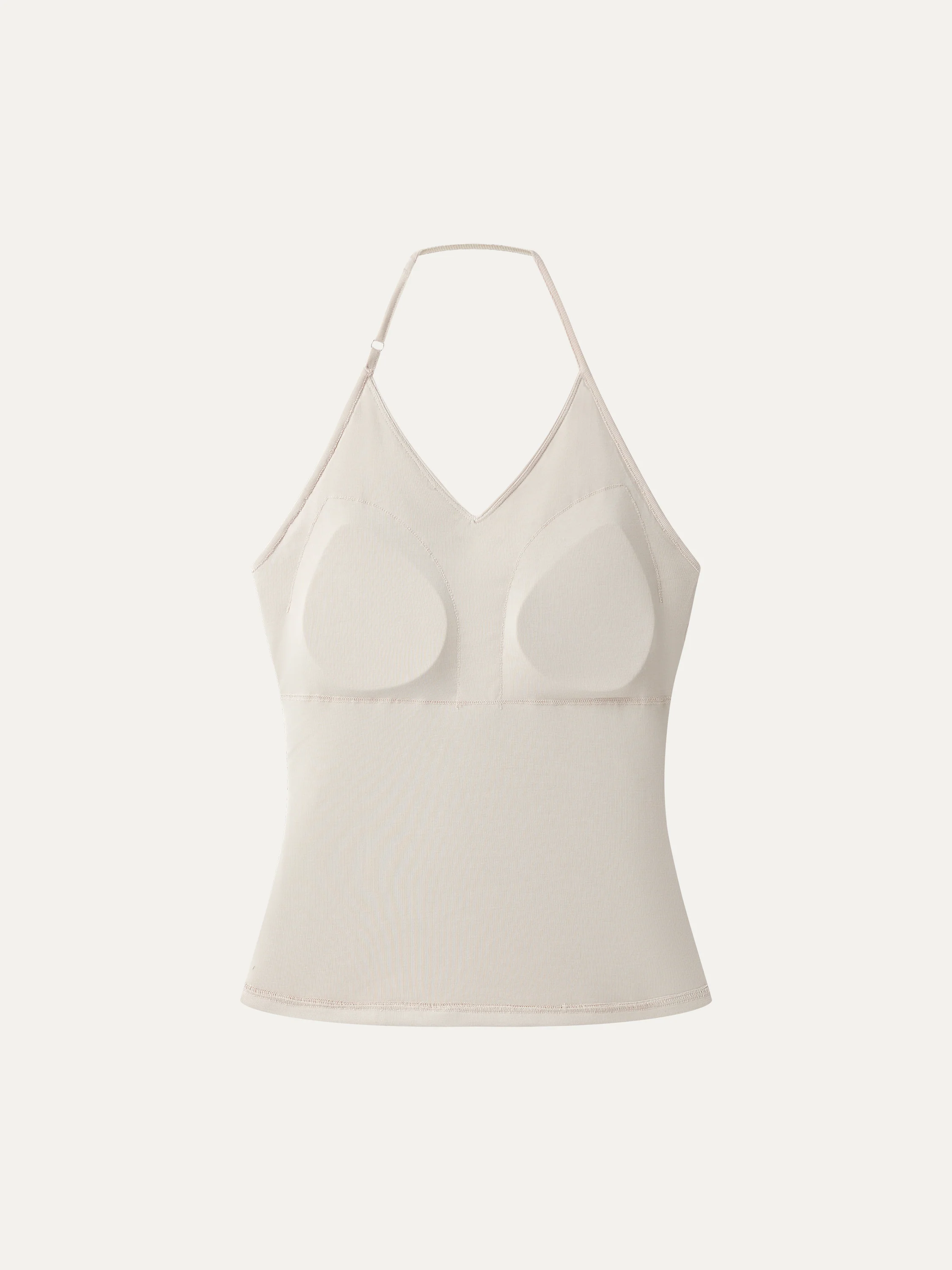 Modal Halter Neck Surplice Ruched Bandless Bra Top - Image 7