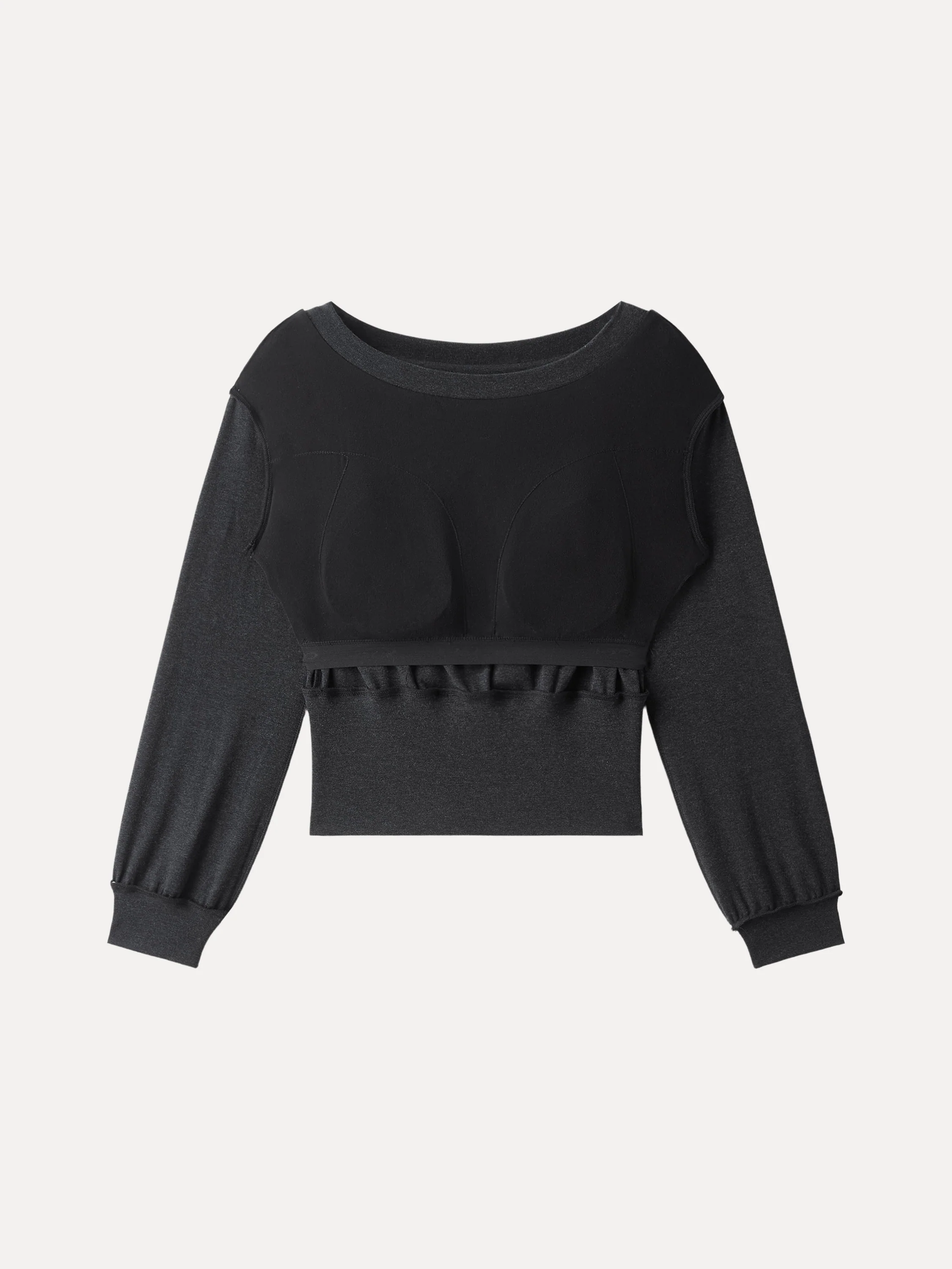Non-Itchy Wool Blend Boatneck Bra Top - Image 6