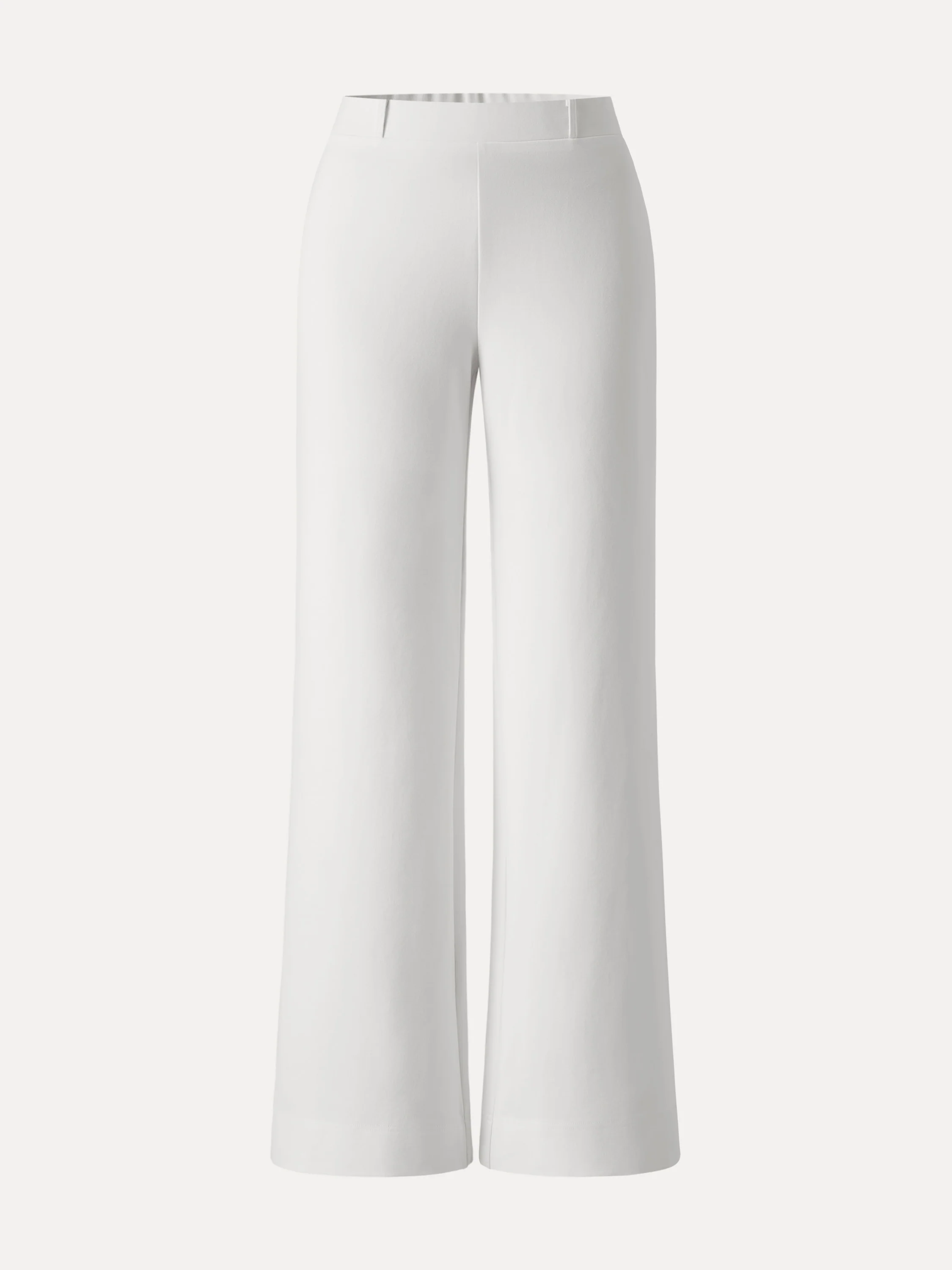 Not-See-Thru Drapey Mid Rise Wide Leg Pull-on Pant with Pockets - Image 7