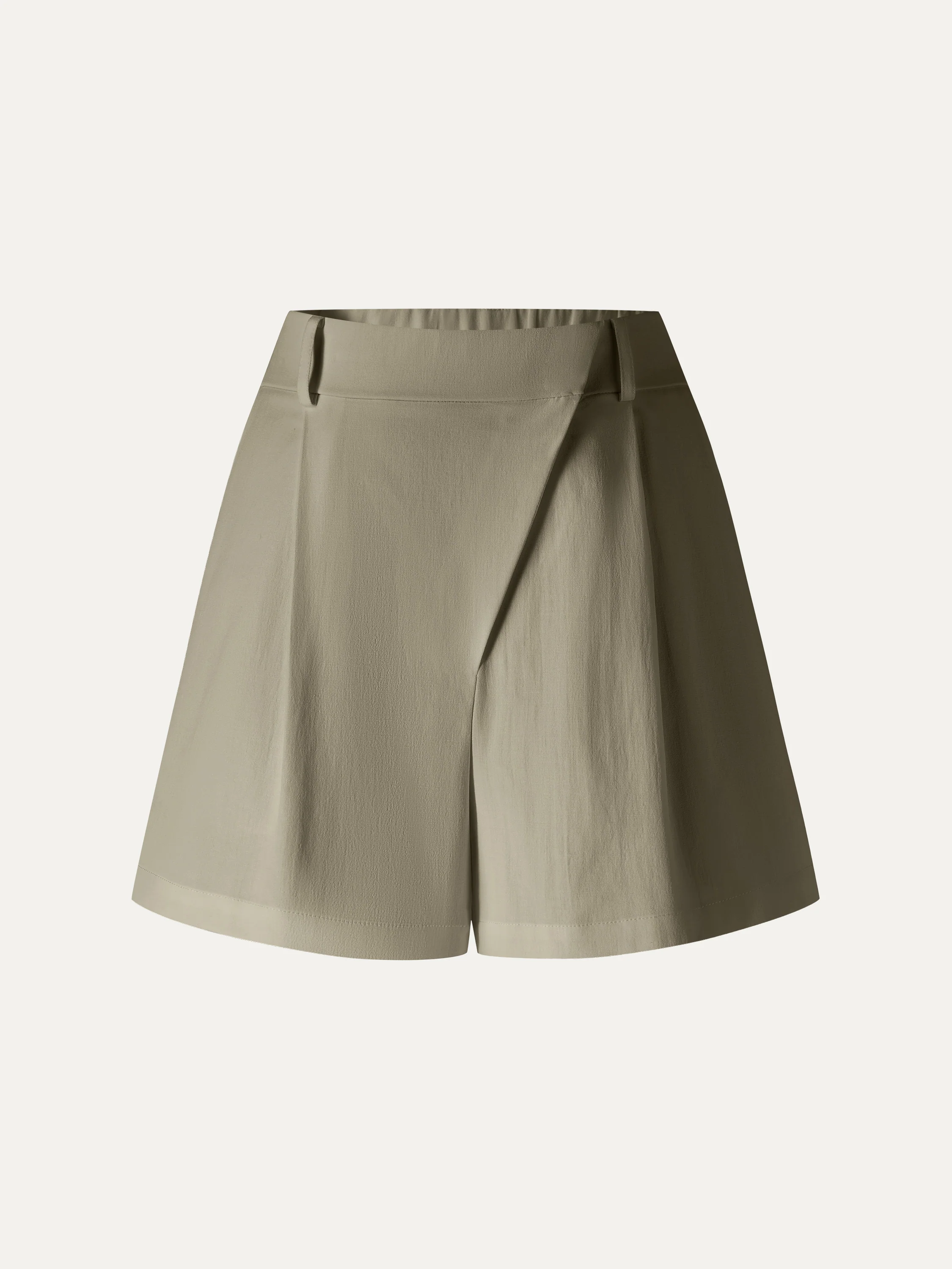 Not-See-Thru Linen-Like A-Line Shorts - Image 10