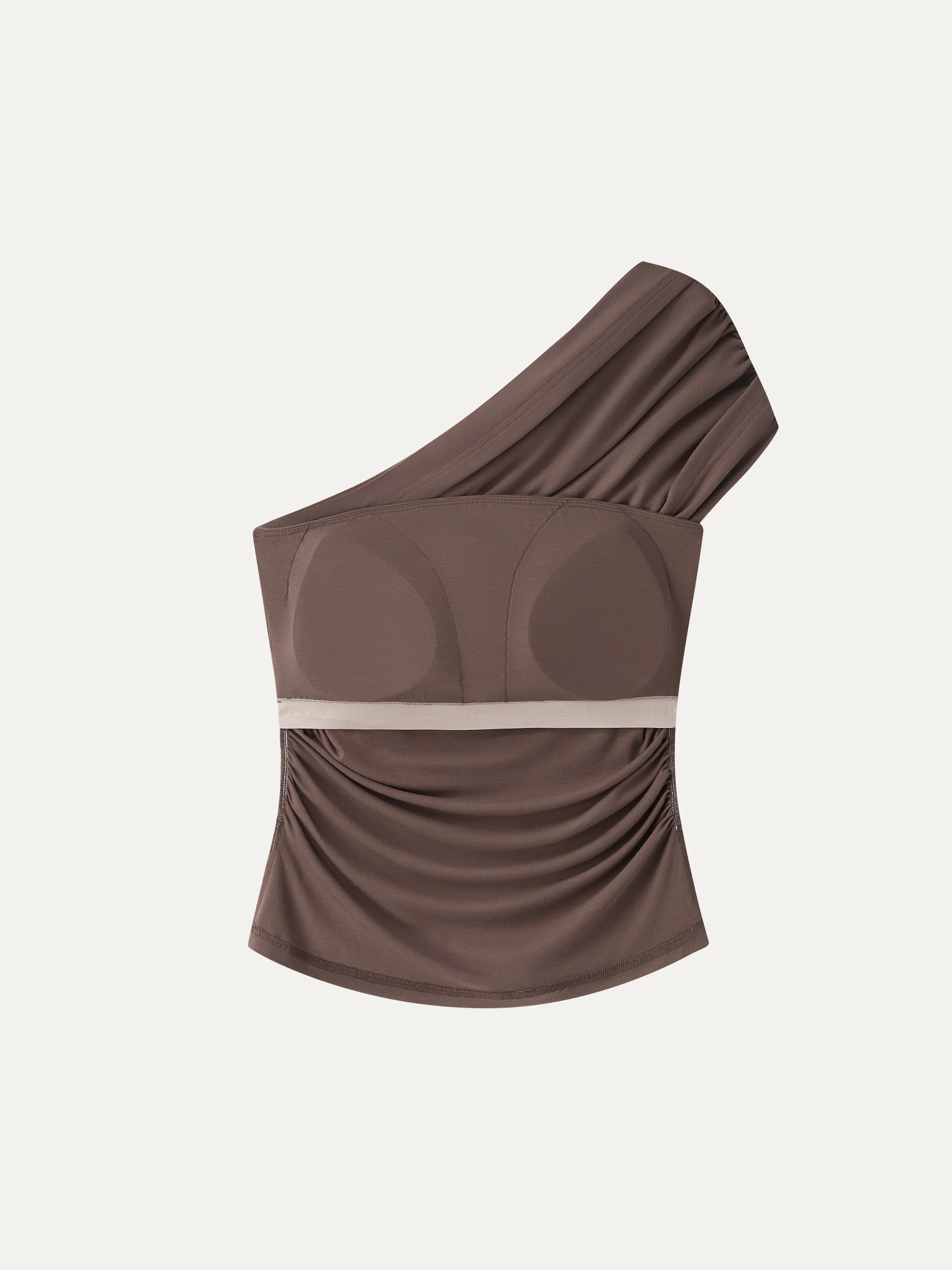 One Shoulder Gathered Bra Top - Image 6