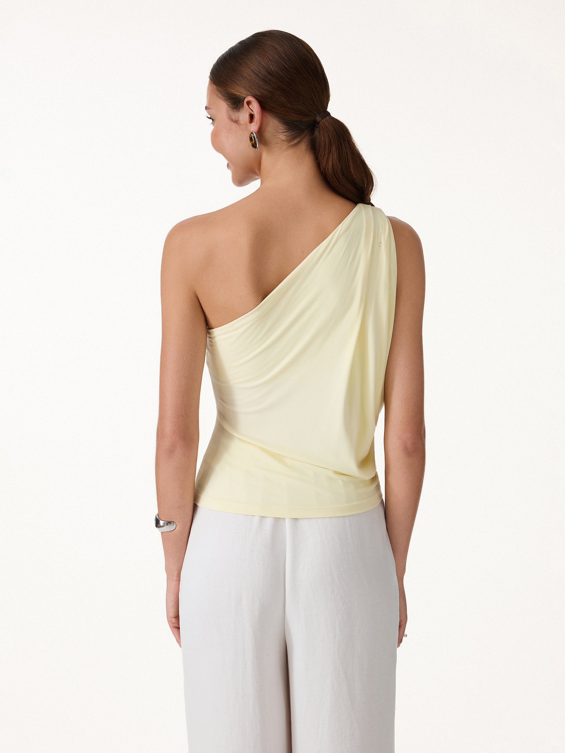 One Shoulder Cropped Bra Top - Image 4