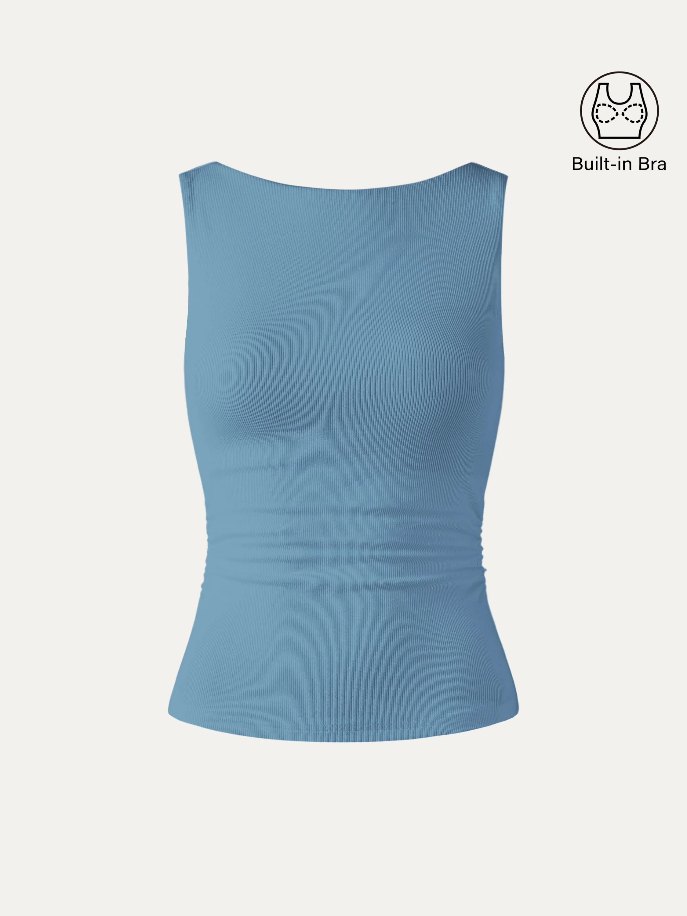 Elastic Open Back Bra Tank - Image 10