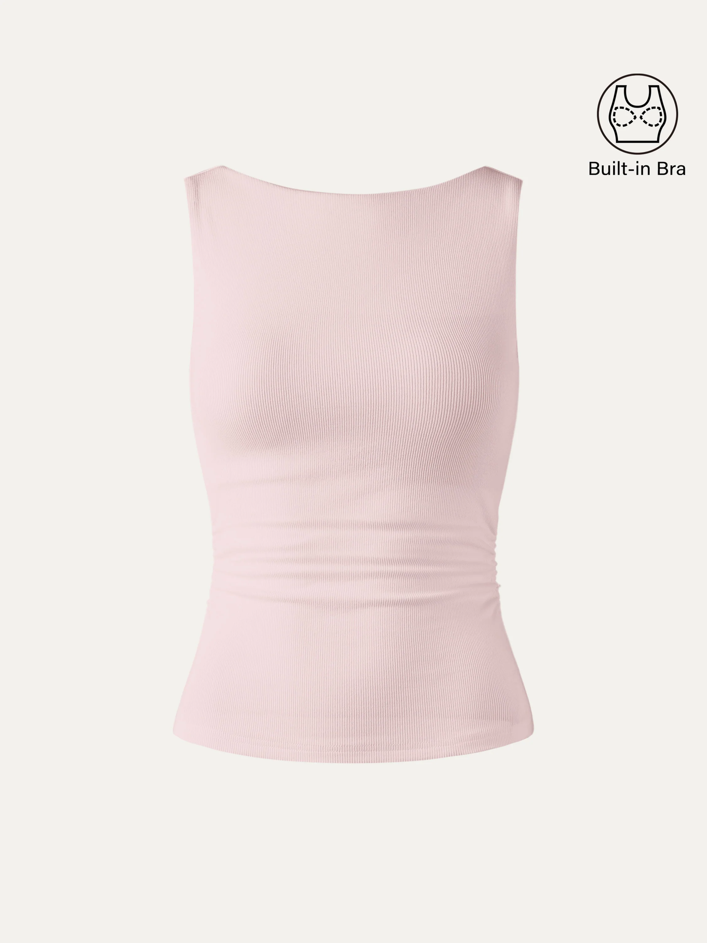 Elastic Open Back Bra Tank - Image 14