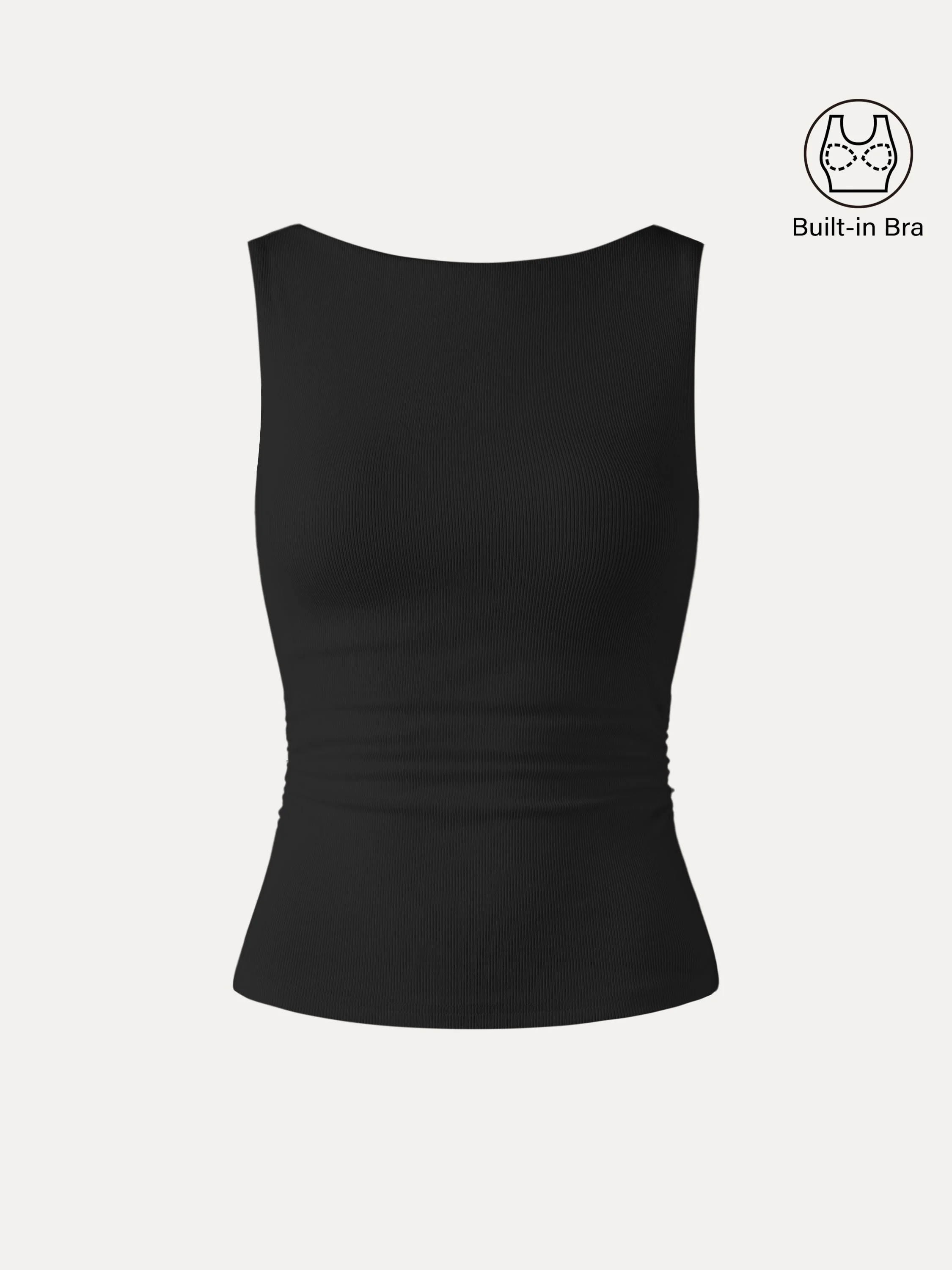 Elastic Open Back Bra Tank - Image 7