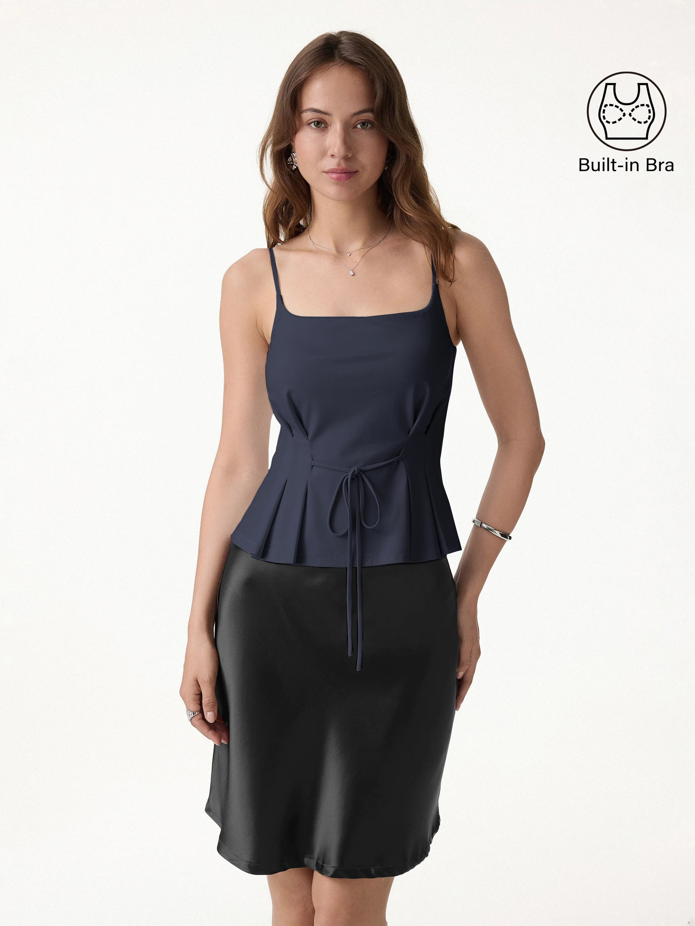 Ponte Pleated Spaghetti Brami - Image 11