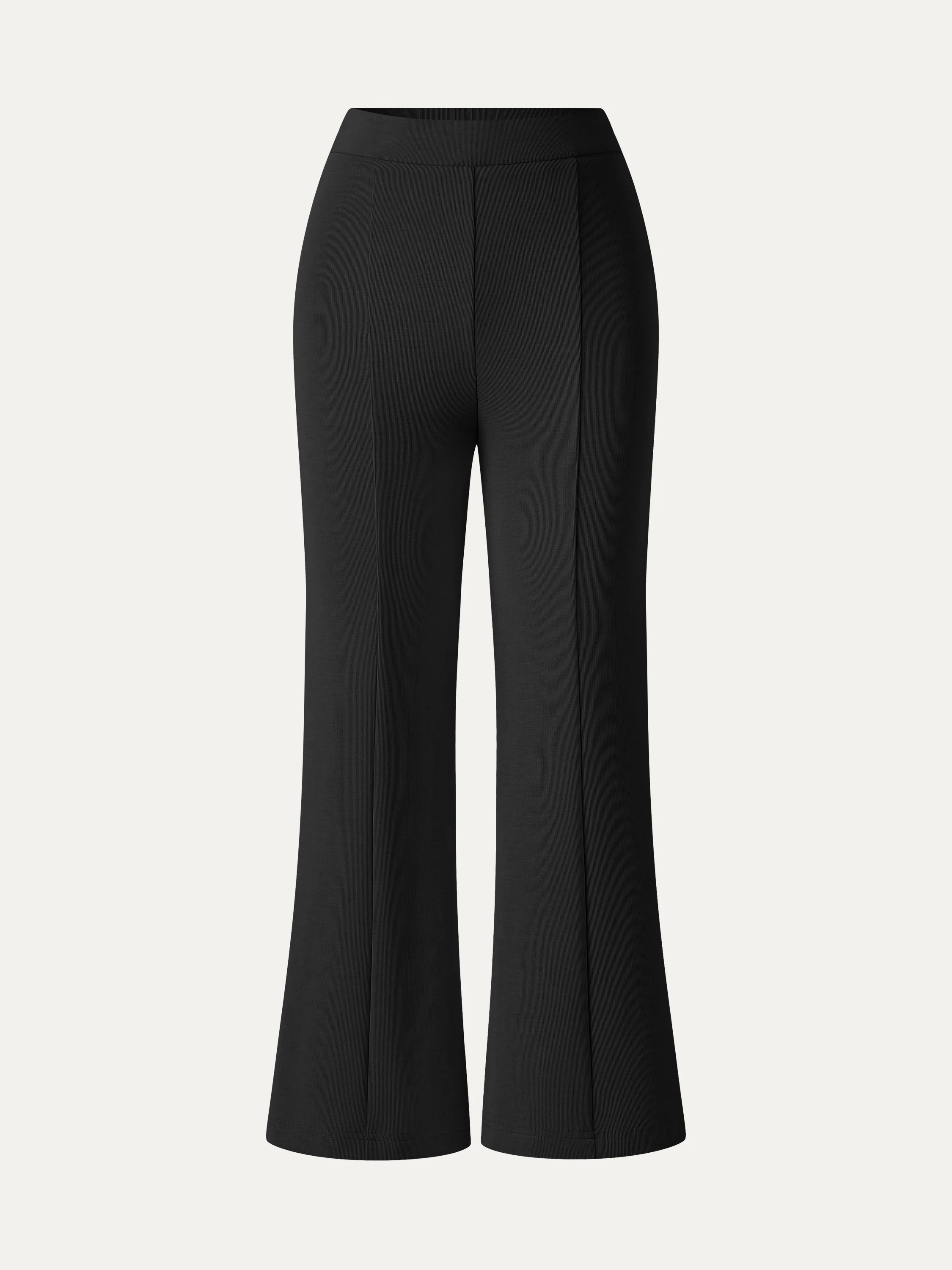 Sandwashed High Rise Cropped Flared Pants with Pockets - Image 5