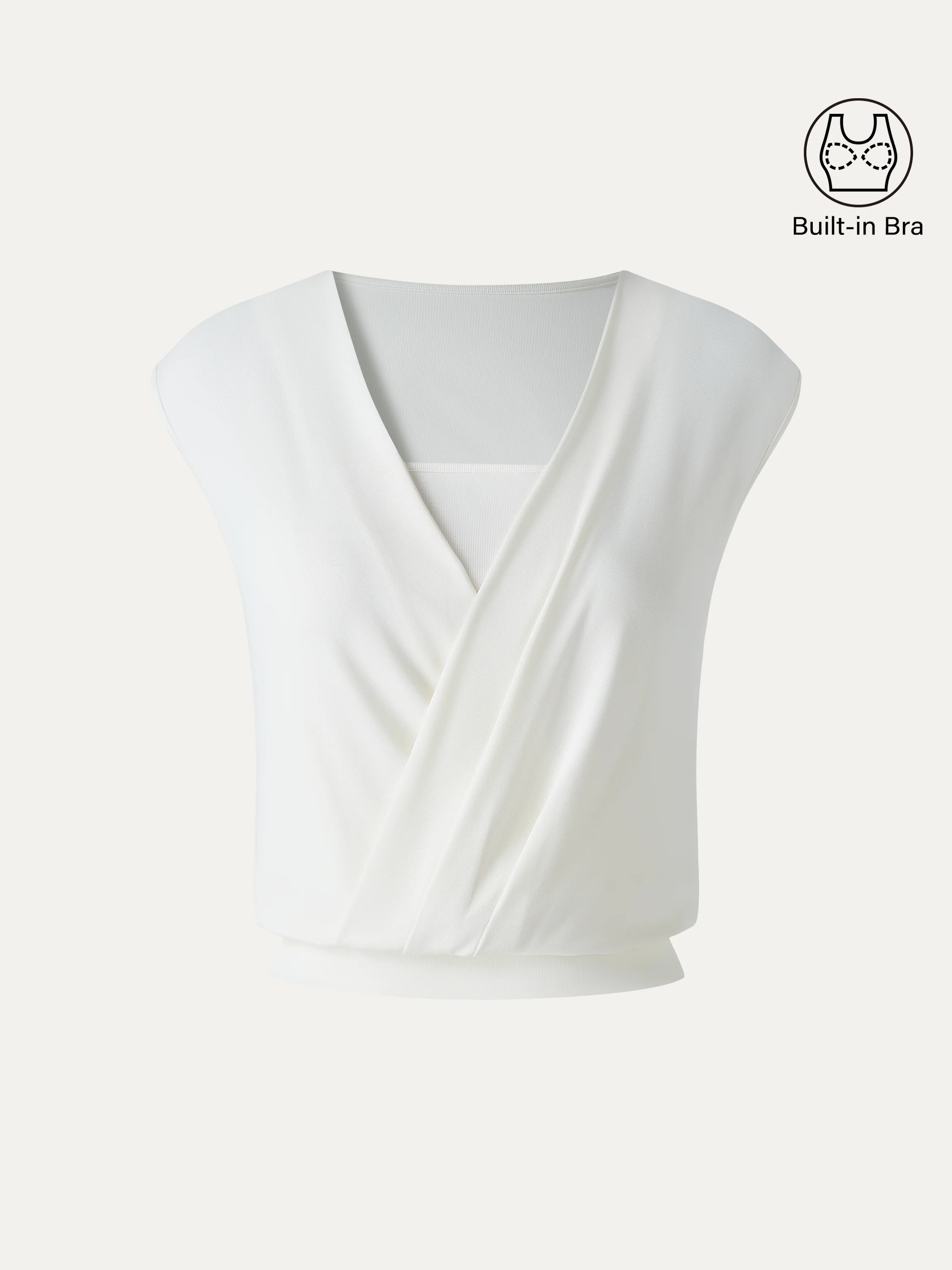 Sandwashed Modal 2-in-1 Wrap Bra Tank - Image 7