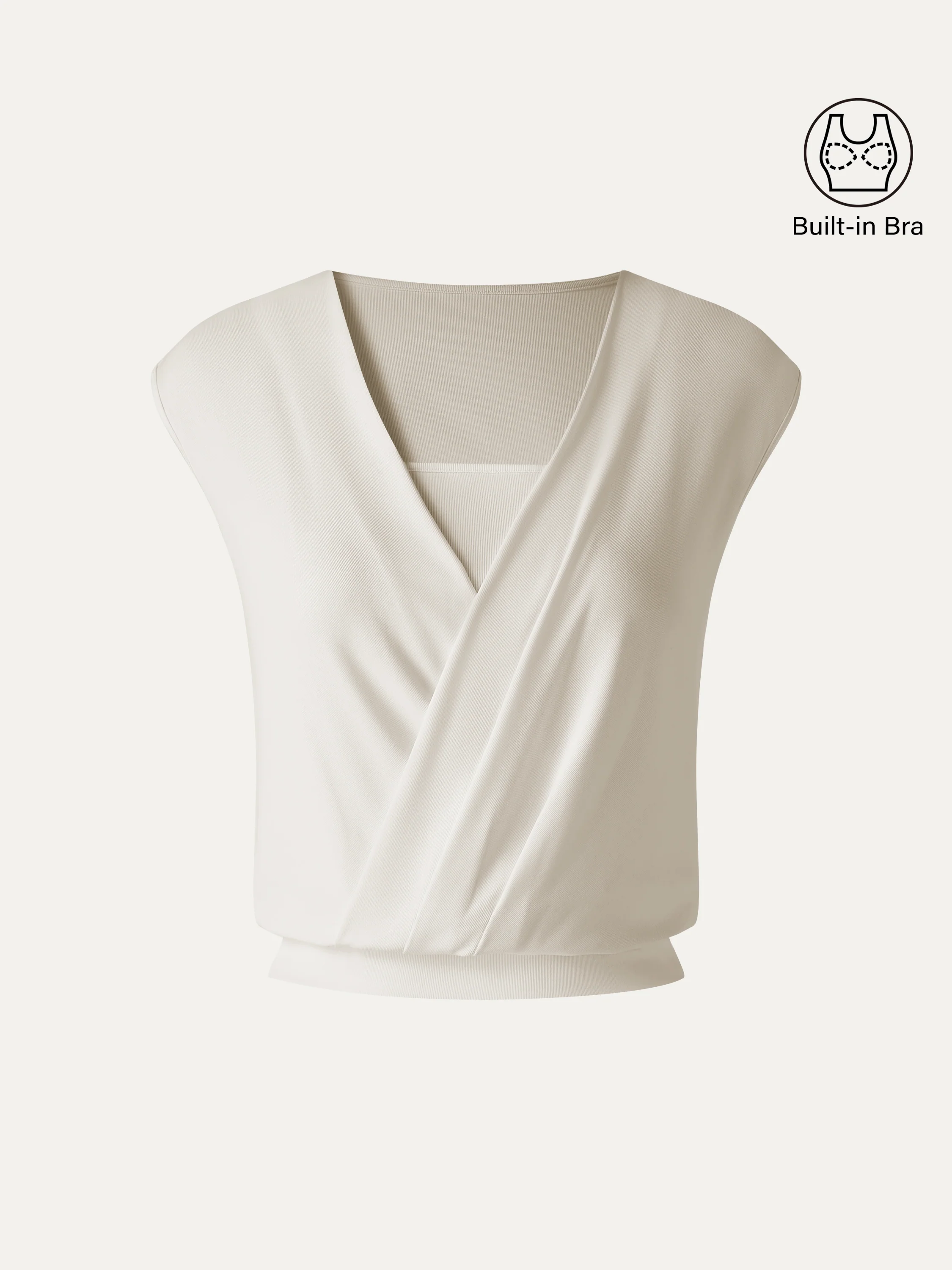 Sandwashed Modal 2-in-1 Wrap Bra Tank - Image 9