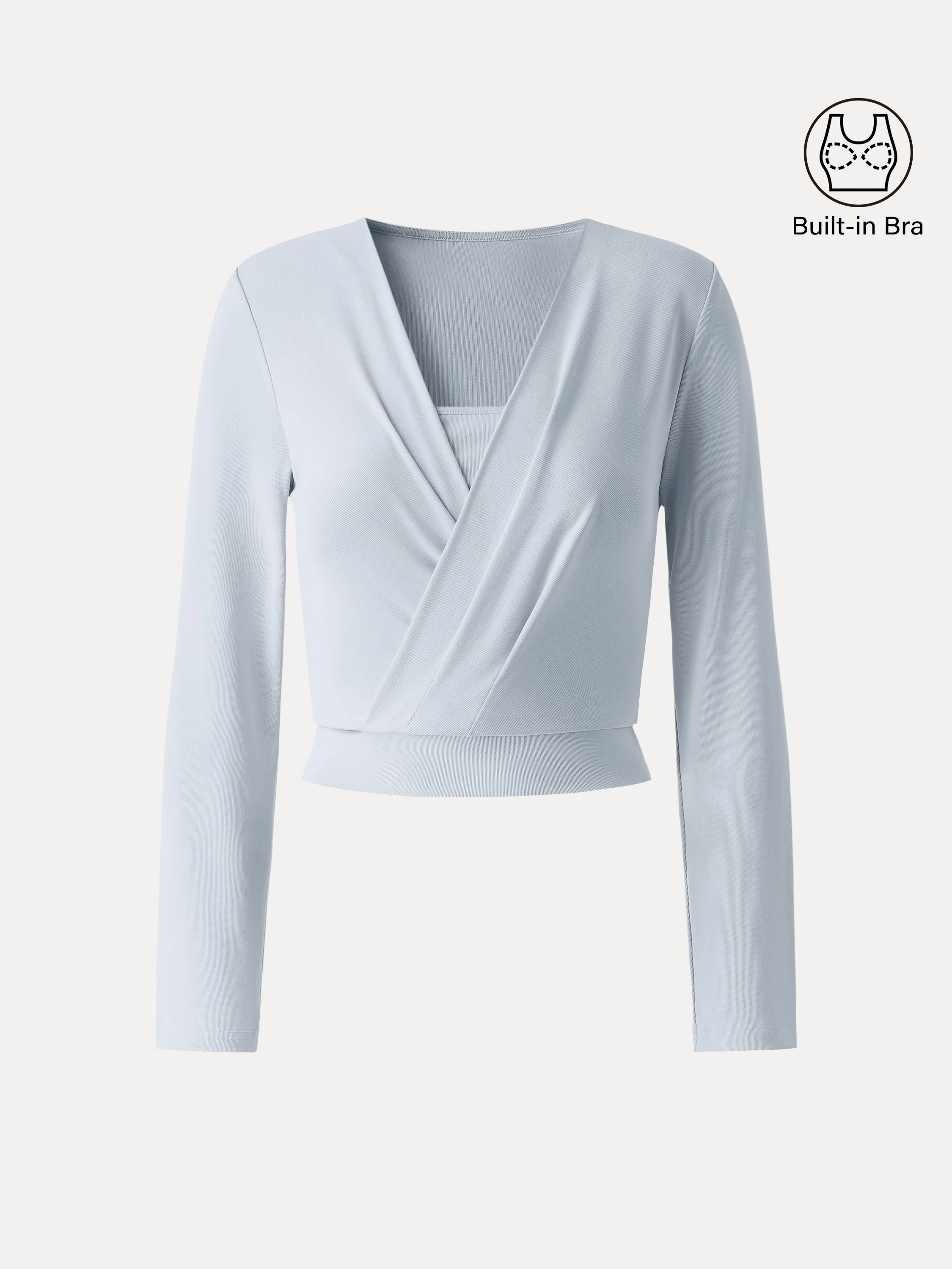 Sandwashed Modal 2-in-1 Wrap Bra Top - Image 6