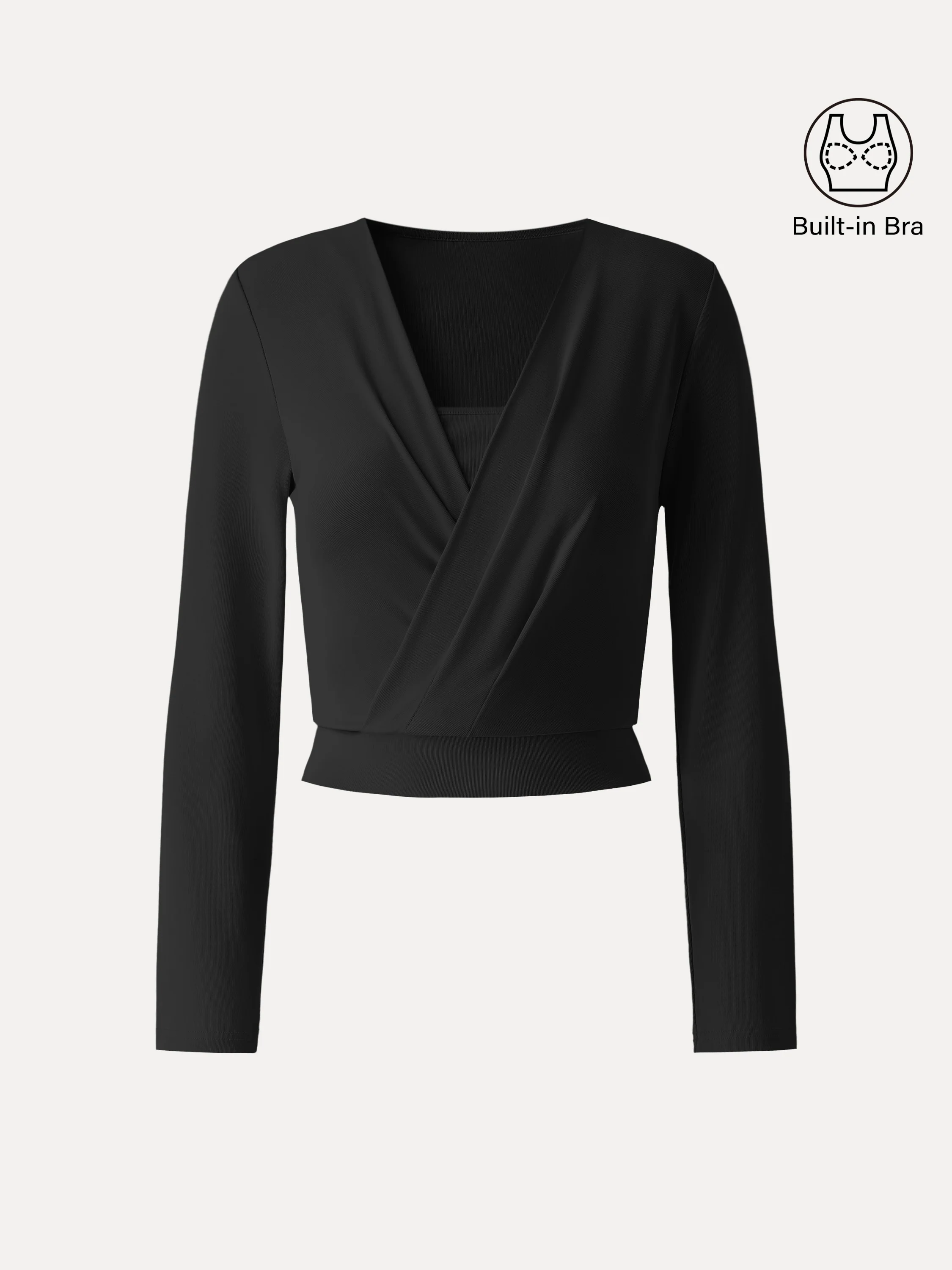 Sandwashed Modal 2-in-1 Wrap Bra Top - Image 8