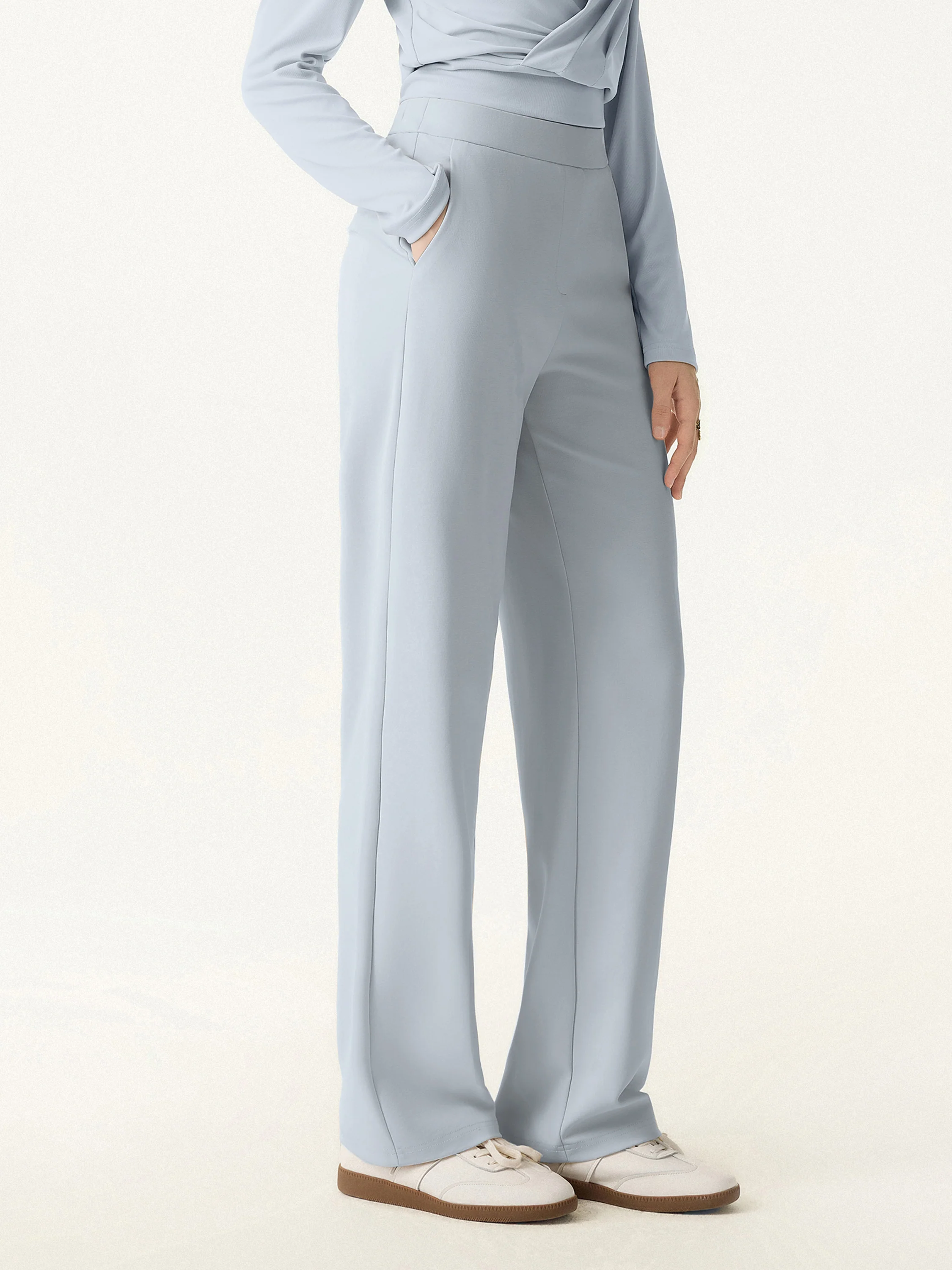 Sandwashed Modal Breathable Straight Leg Pull-on Travel Pant - Image 4
