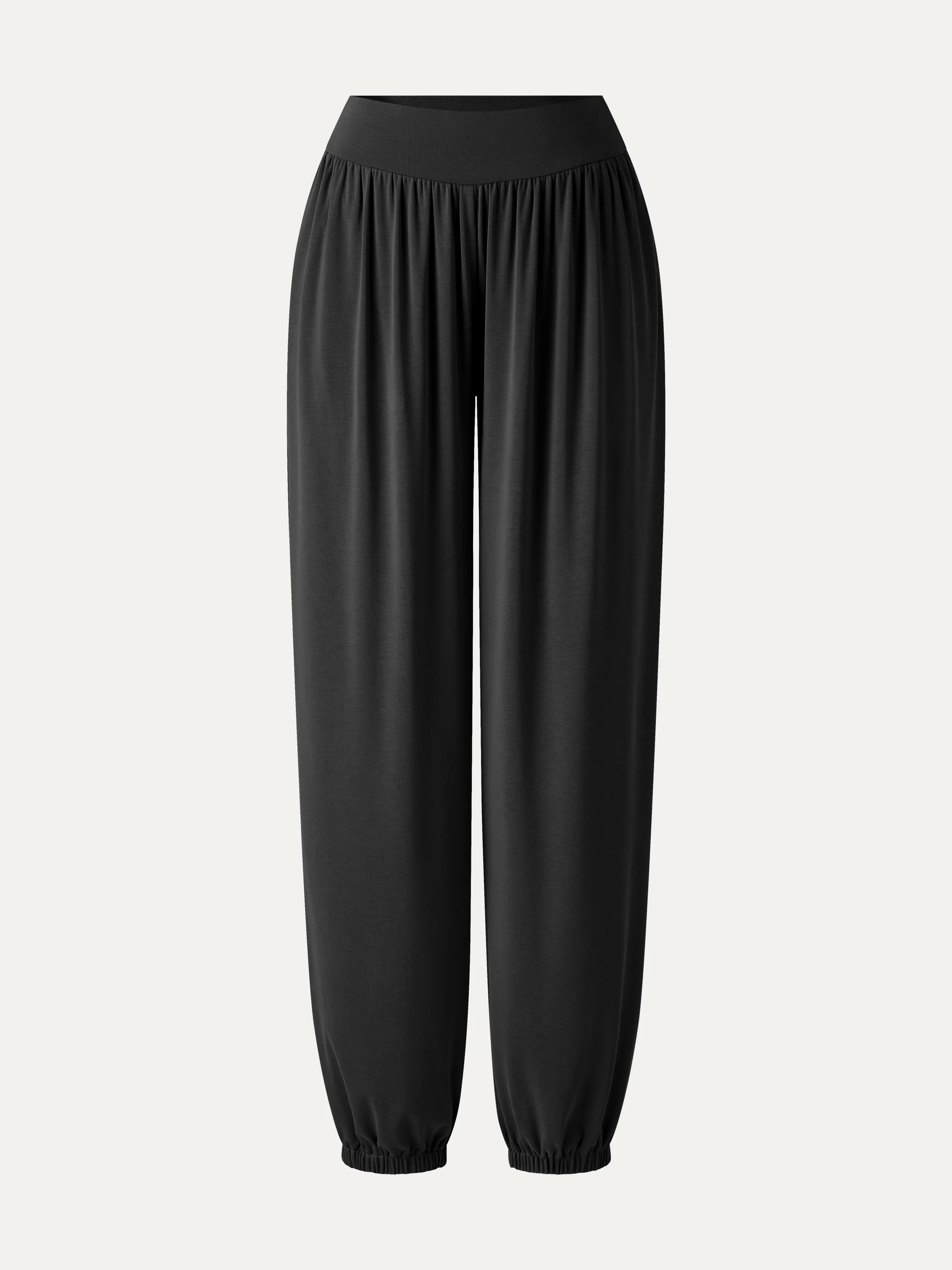 Sandwashed Modal Ultra-Soft High Rise Balloon Pants with Pockets - Image 12