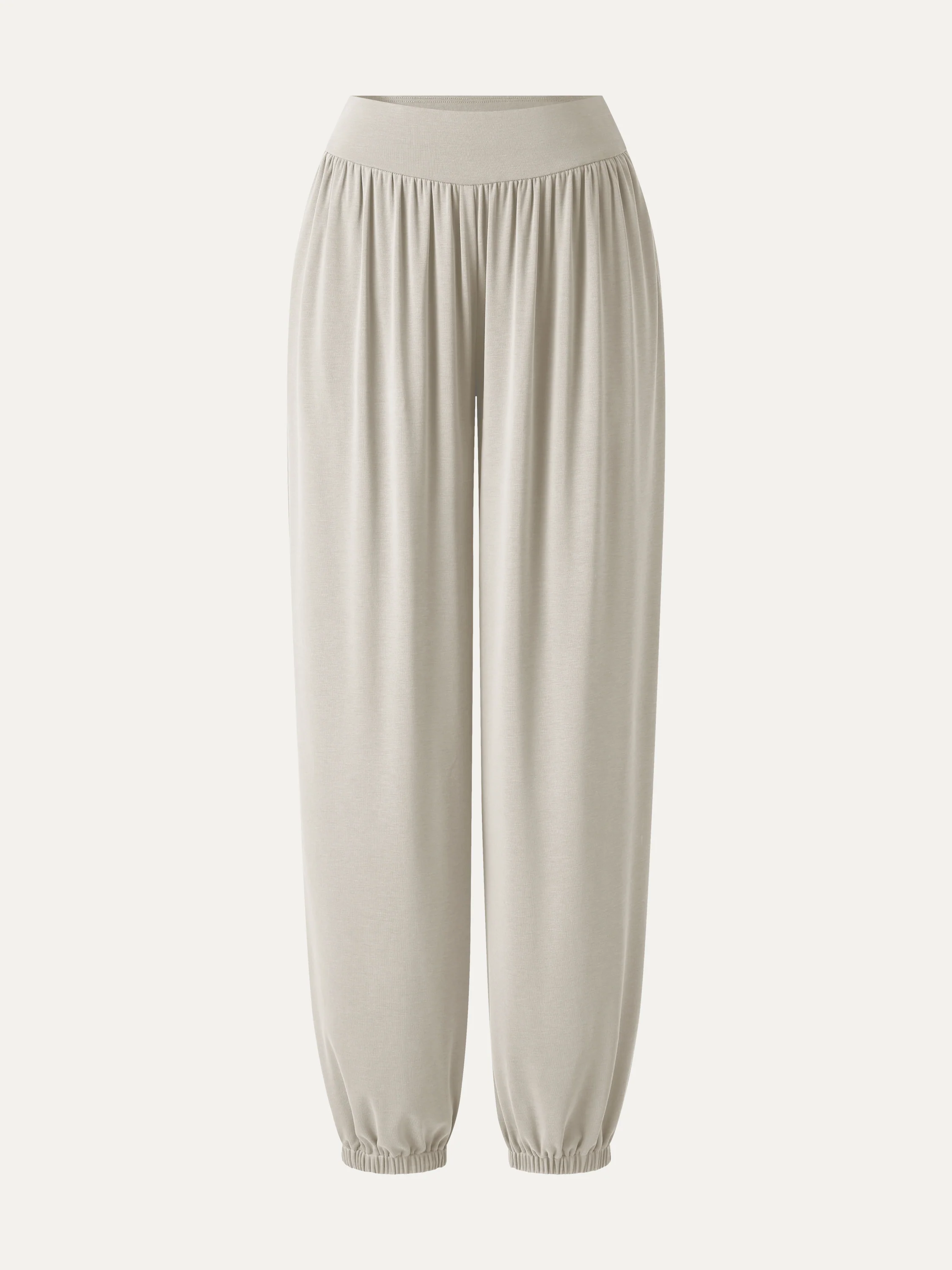 Sandwashed Modal Ultra-Soft High Rise Balloon Pants with Pockets - Image 9