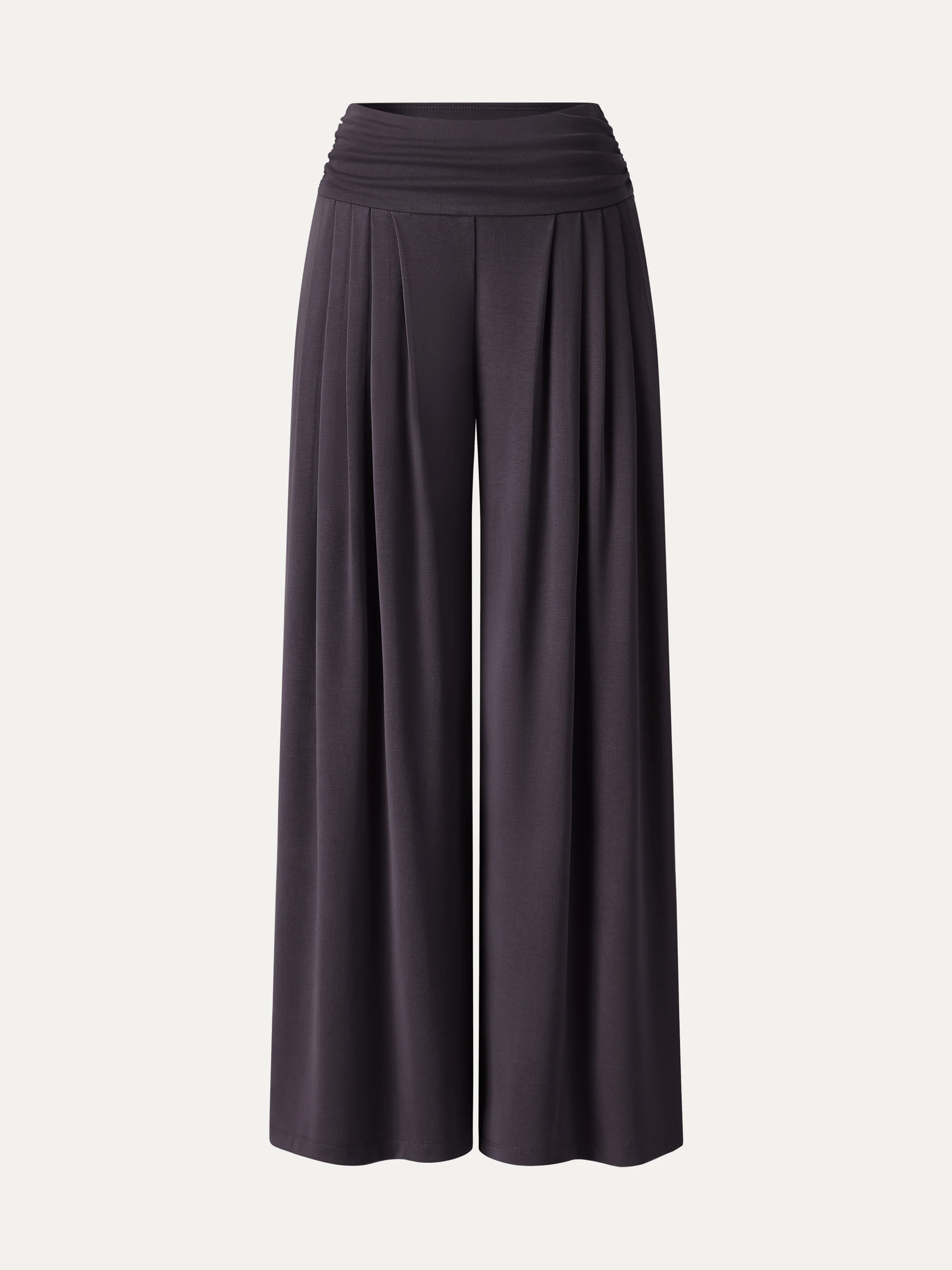 Sandwashed Super Flowy Tucked Palazzo Pant with Pockets - Image 11
