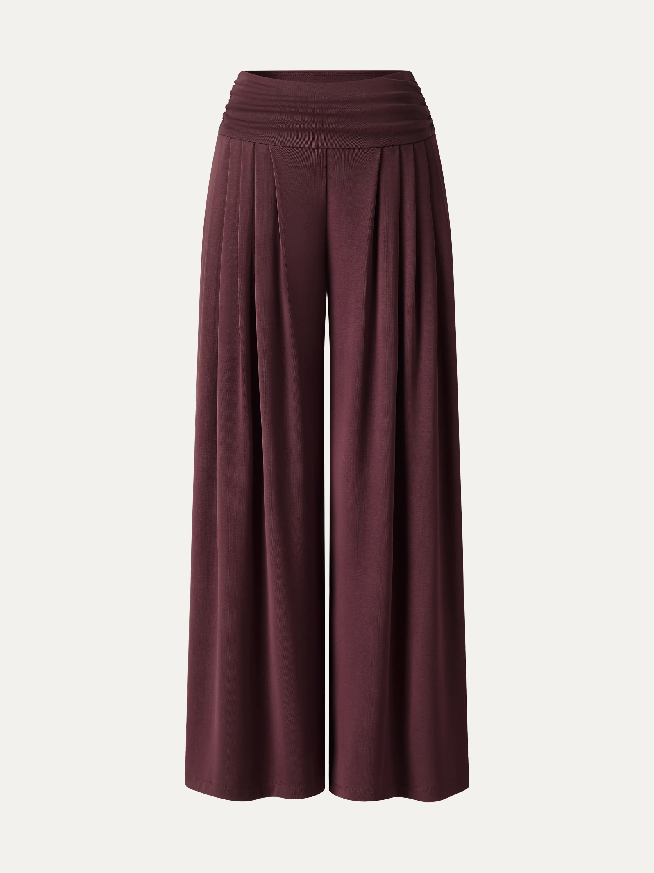 Sandwashed Super Flowy Tucked Palazzo Pant with Pockets - Image 12