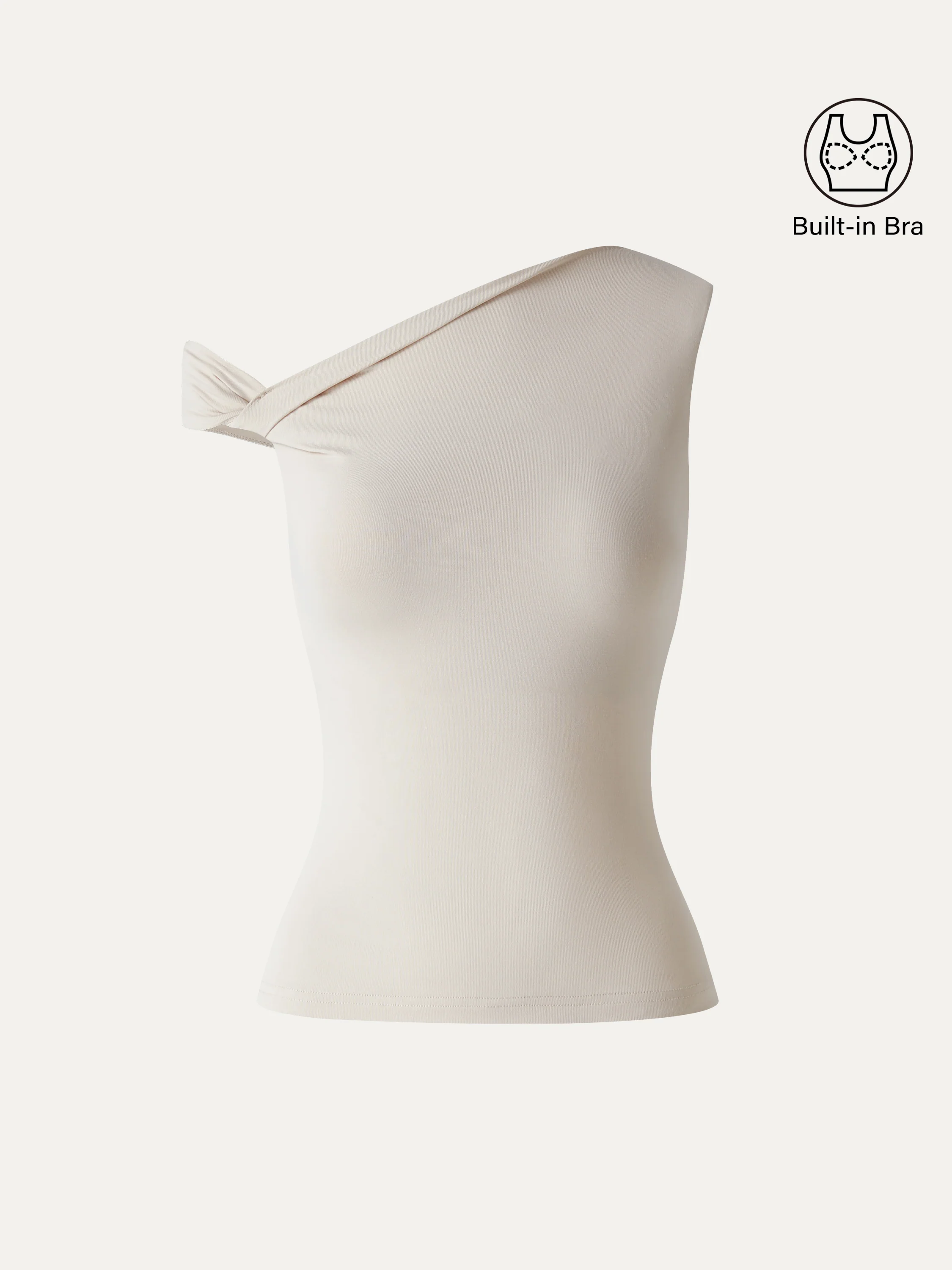 SkinKiss Asymmetrical Shoulder Bra Top - Image 7