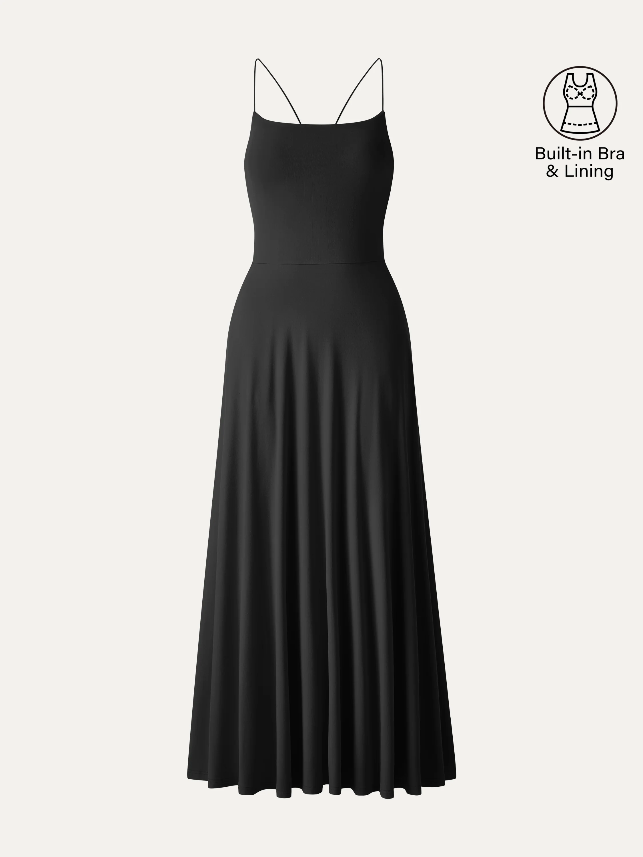 SkinKiss Classy Spaghetti Open Back Midi Bra Dress with Pockets - Image 10
