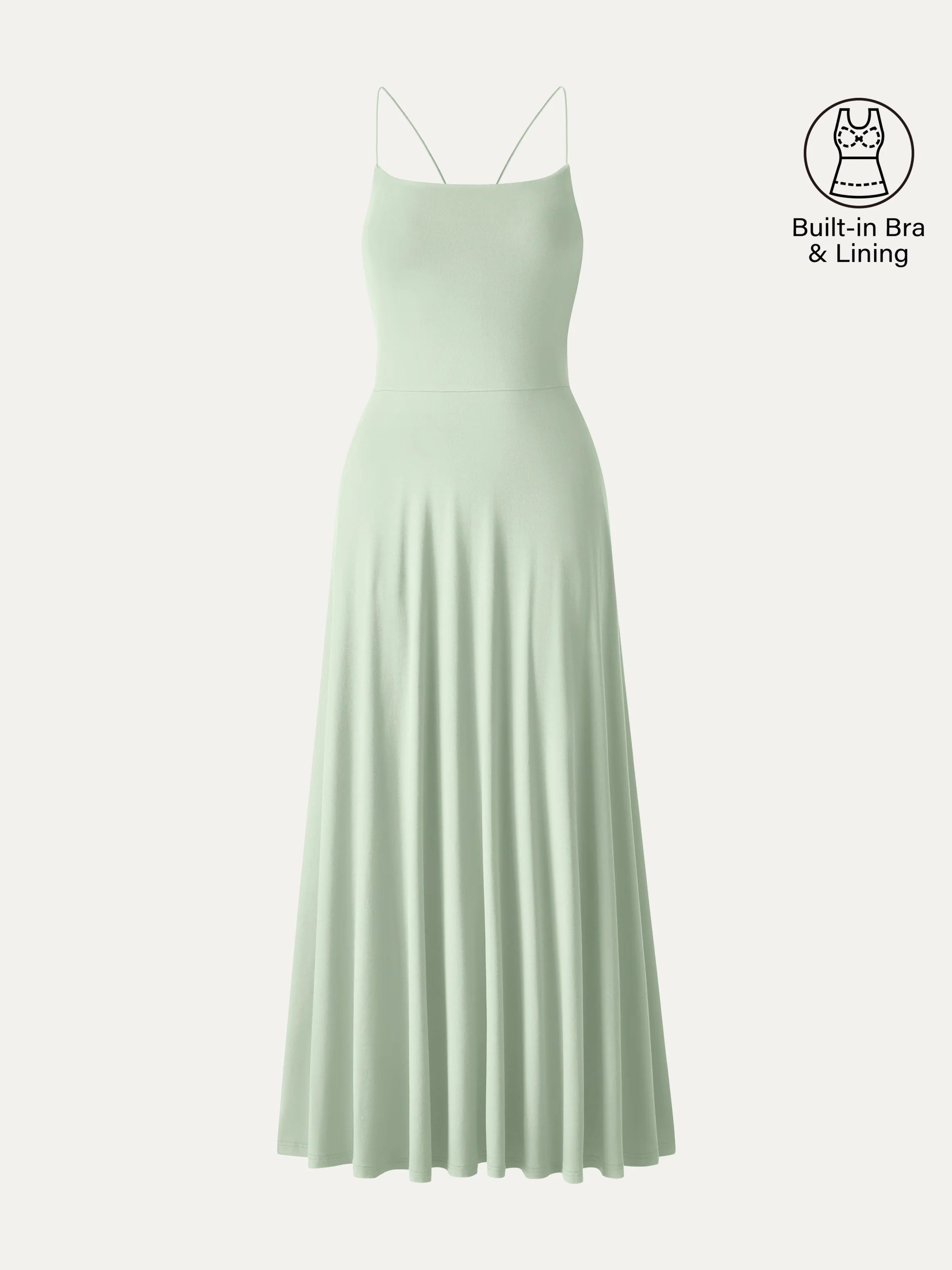 SkinKiss Classy Spaghetti Open Back Midi Bra Dress with Pockets - Image 9