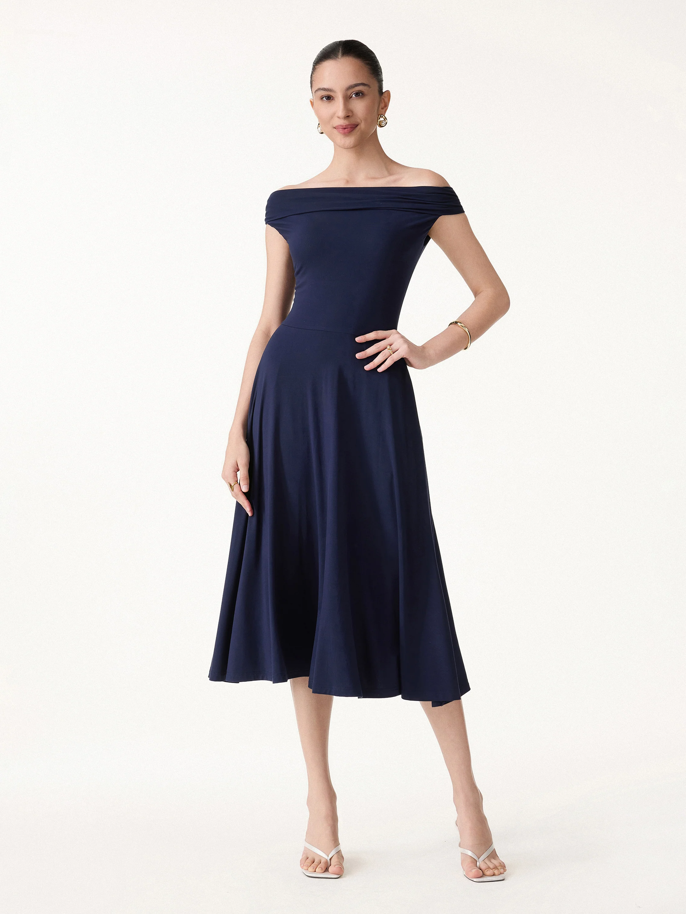 SkinKiss Multi-Wear Midi Bra Dress with Pockets - Image 3