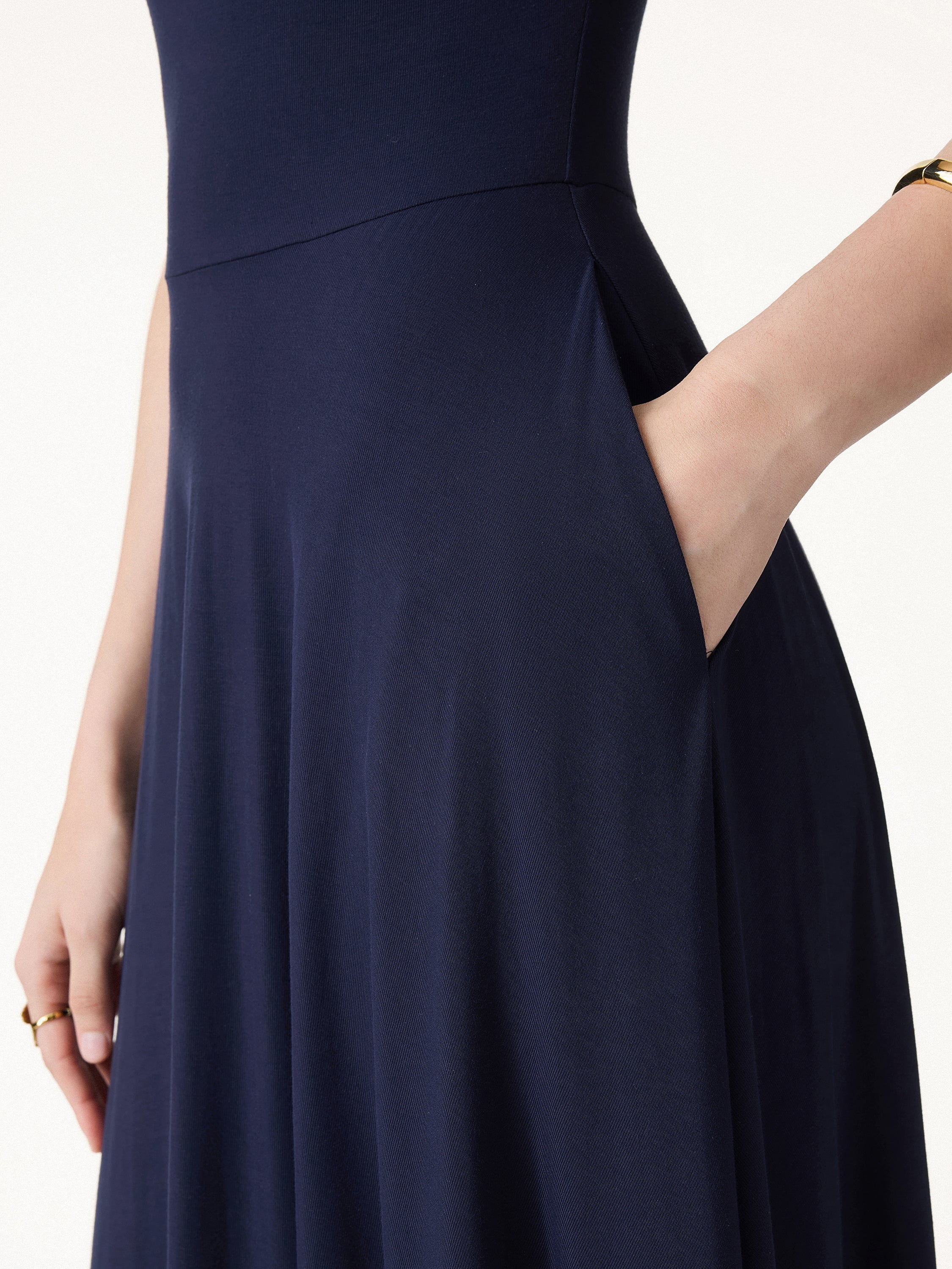 SkinKiss Multi-Wear Midi Bra Dress with Pockets - Image 5