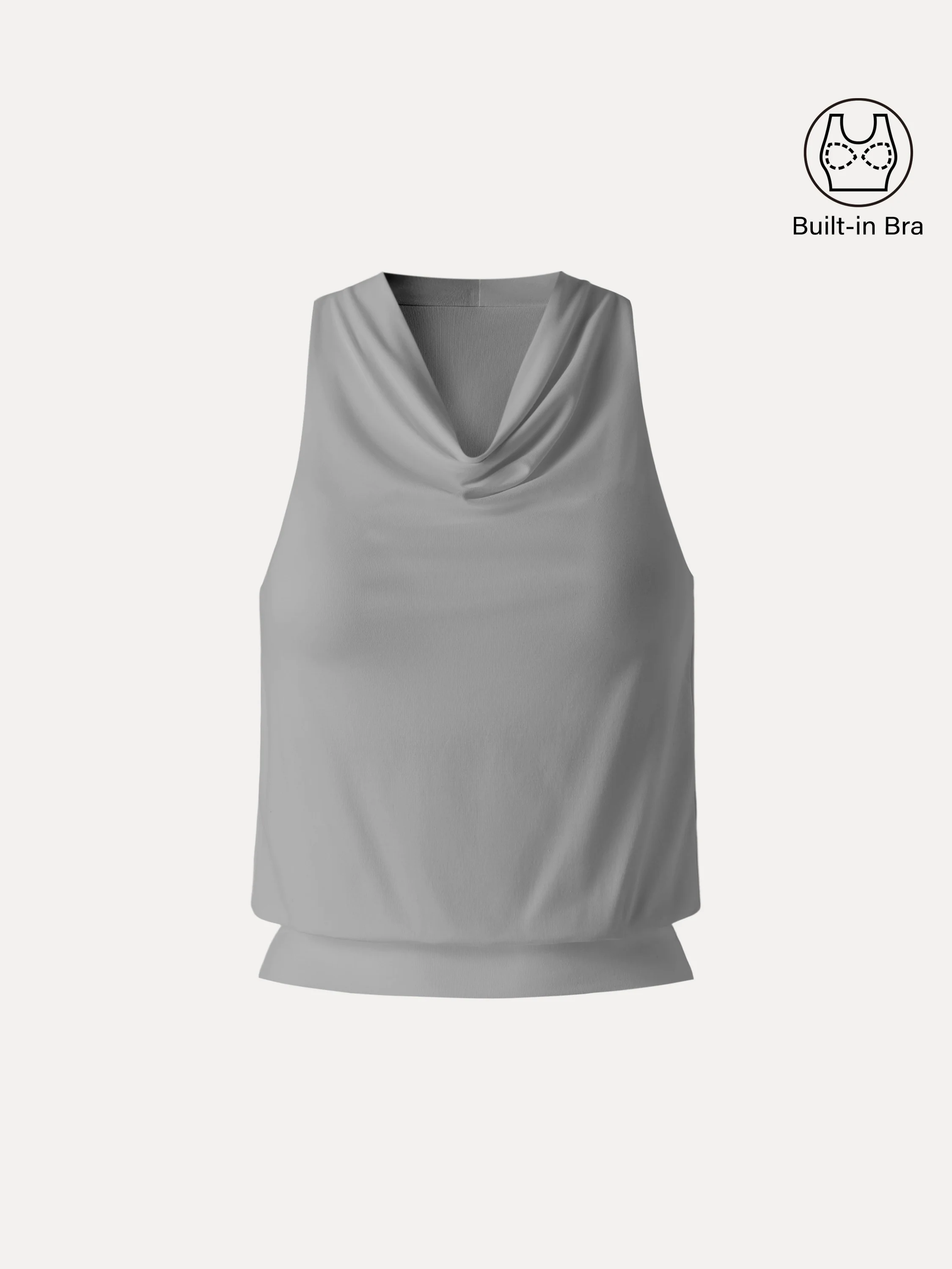 SkinKiss Not-See-Thru Halter Cowl Neck Bra Top - Image 10