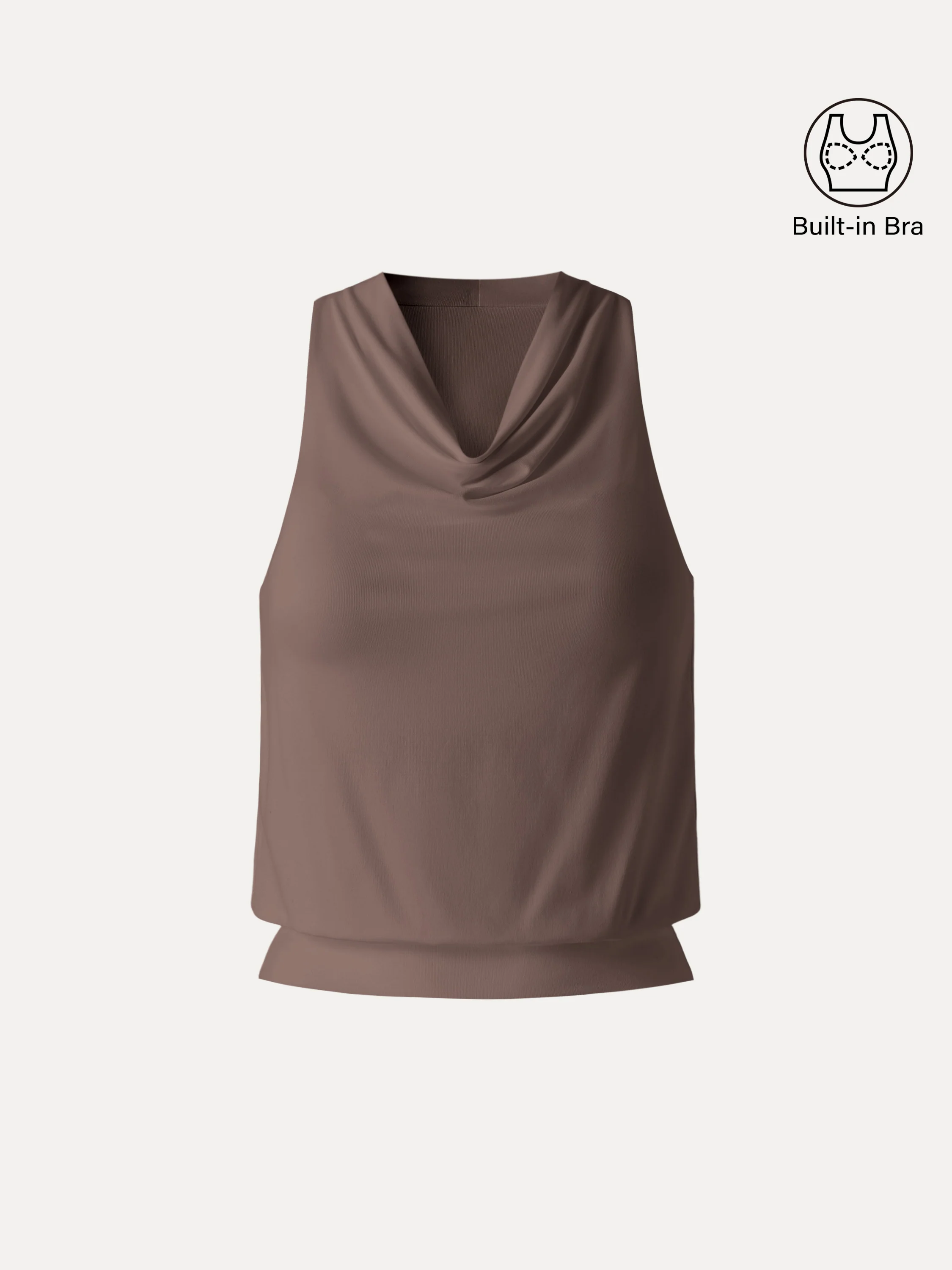 SkinKiss Not-See-Thru Halter Cowl Neck Bra Top - Image 11