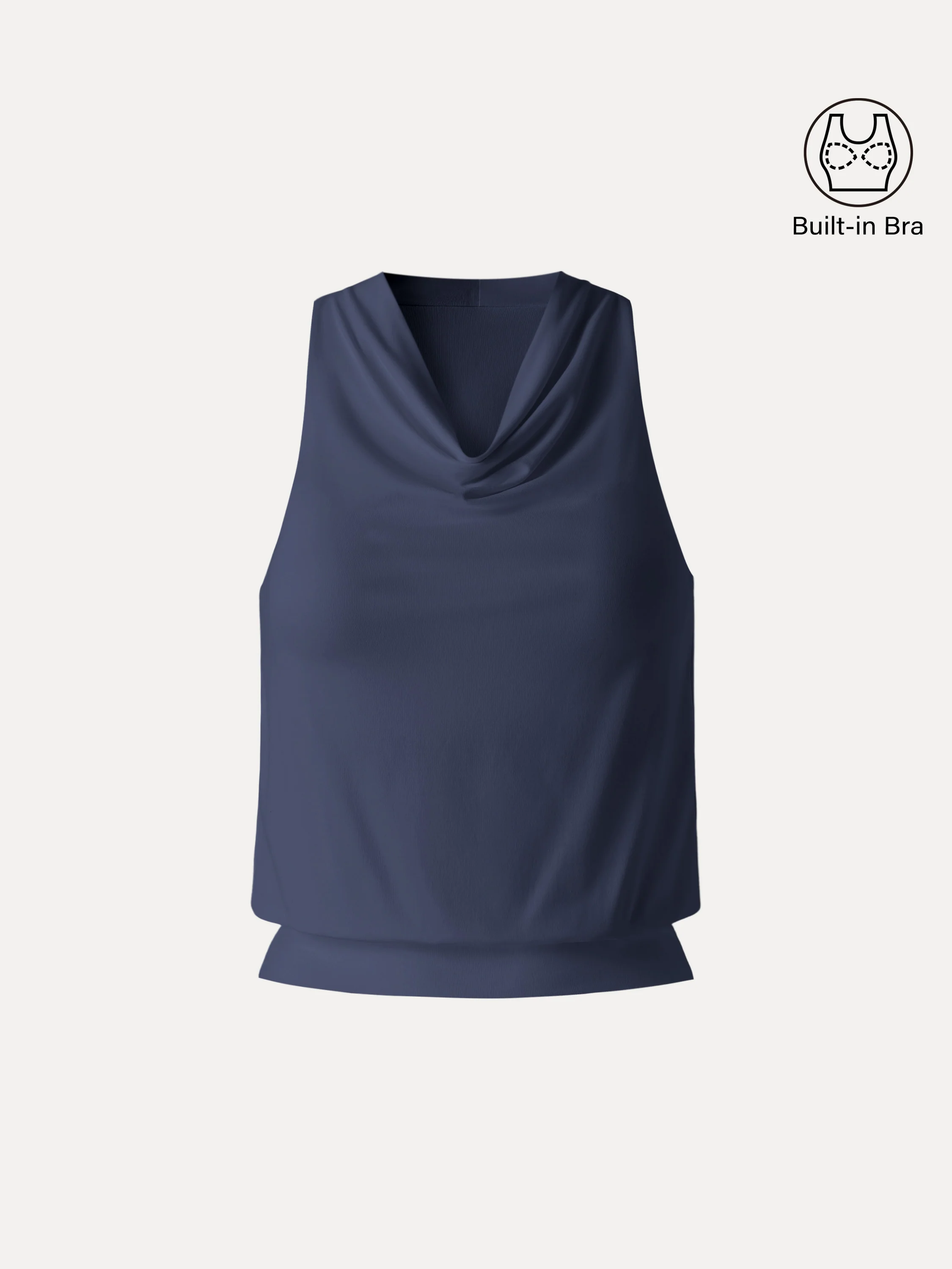SkinKiss Not-See-Thru Halter Cowl Neck Bra Top - Image 12
