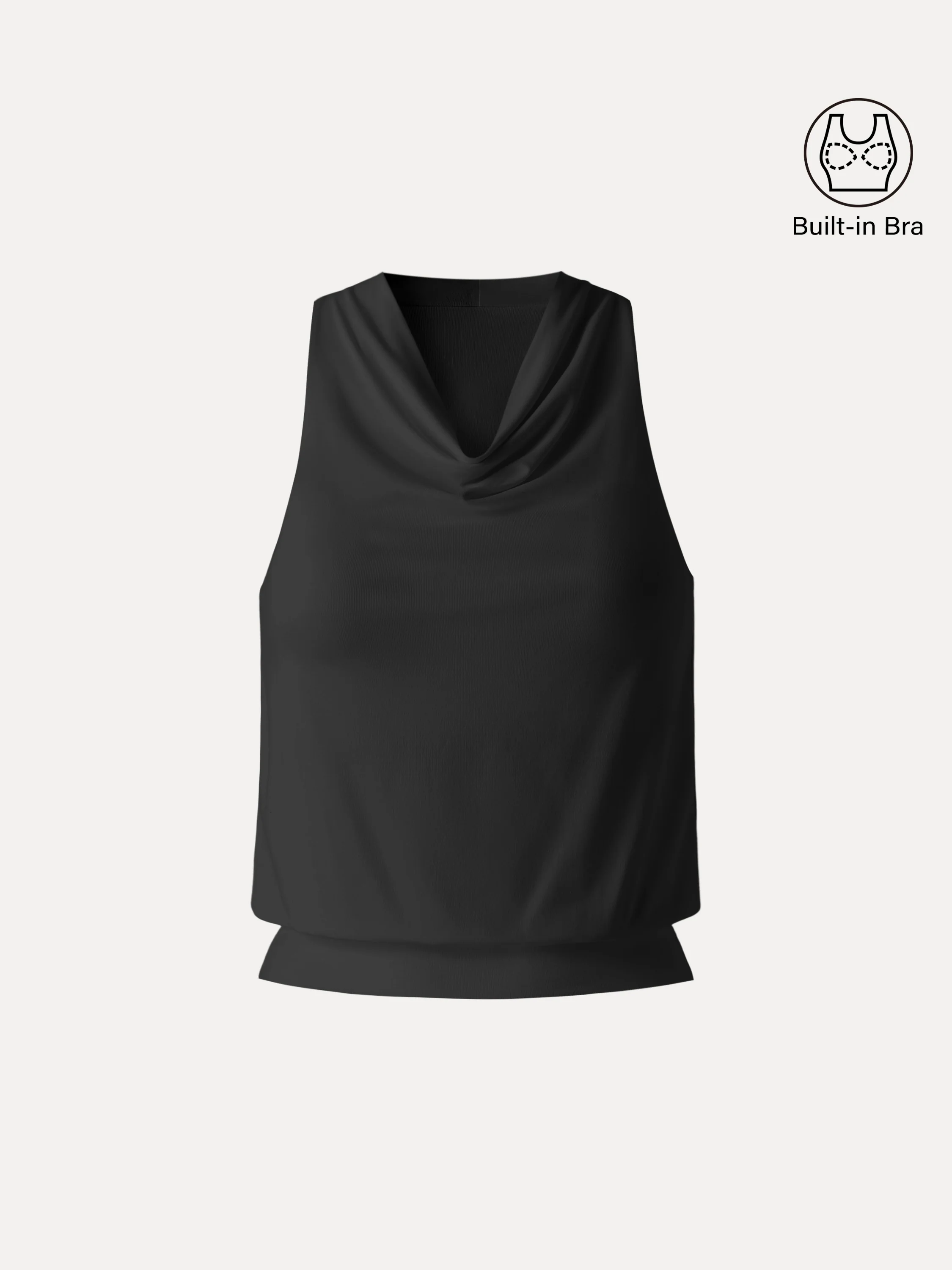 SkinKiss Not-See-Thru Halter Cowl Neck Bra Top - Image 13