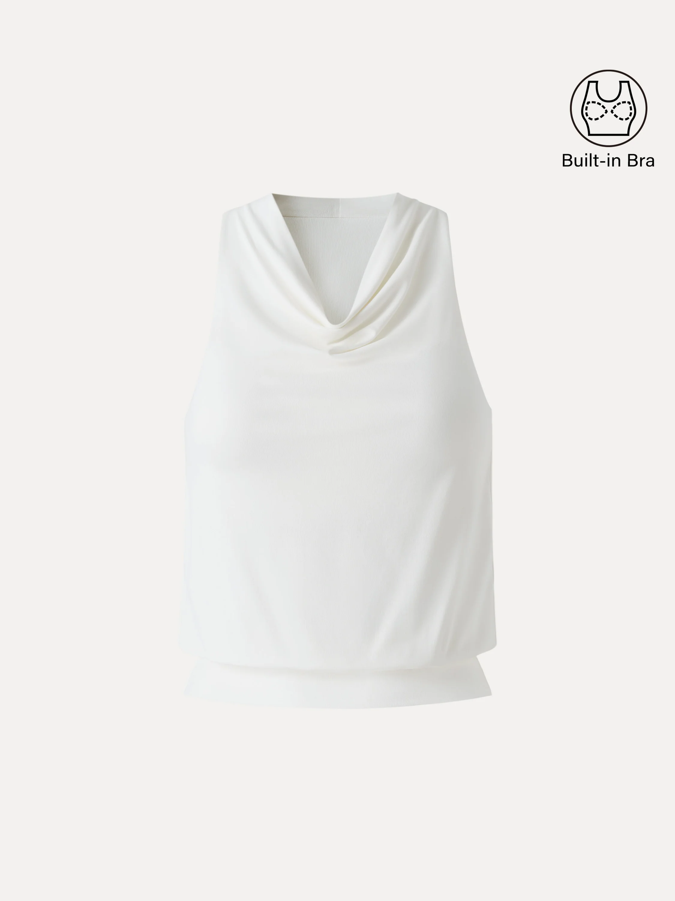 SkinKiss Not-See-Thru Halter Cowl Neck Bra Top - Image 7