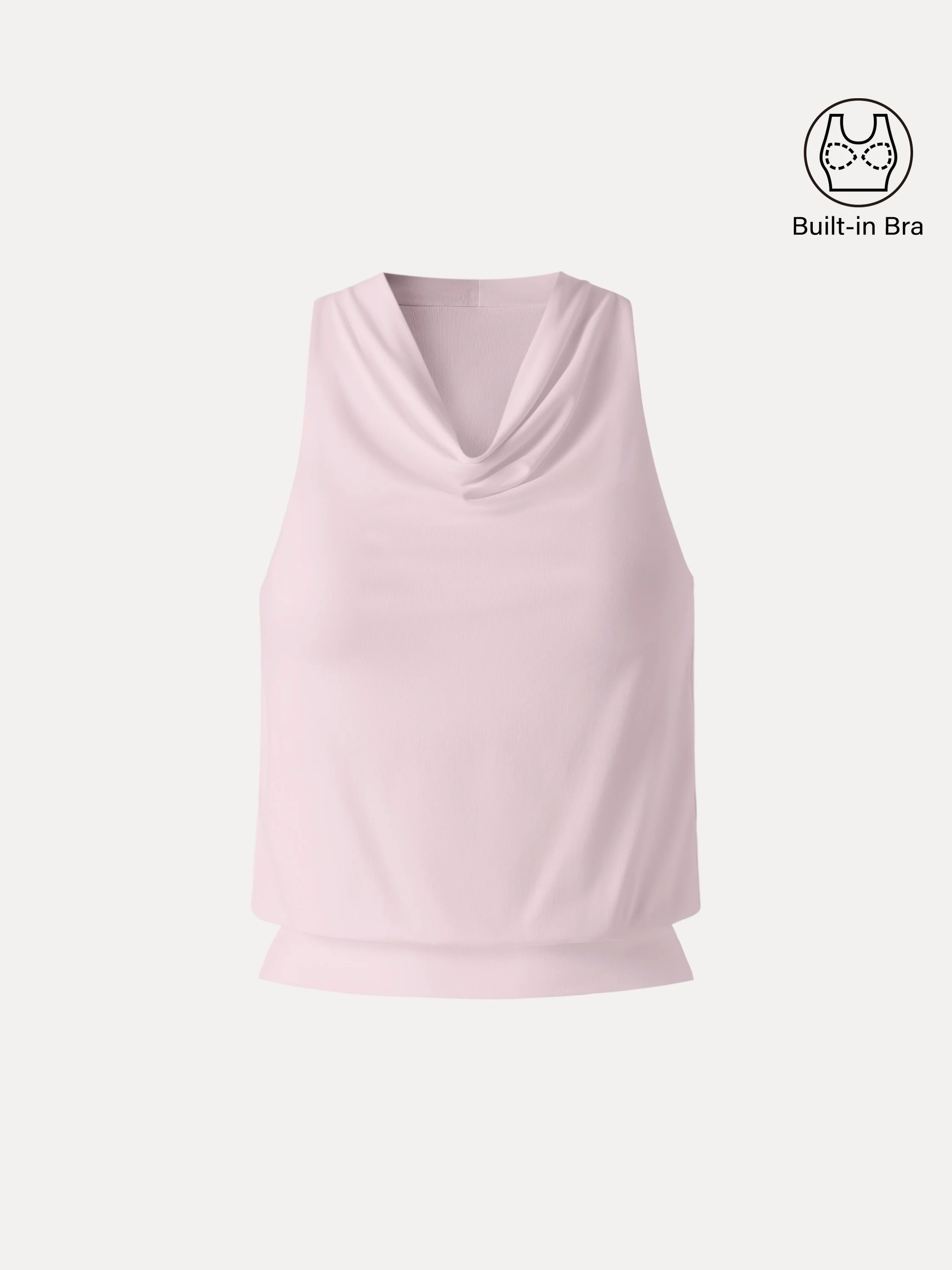 SkinKiss Not-See-Thru Halter Cowl Neck Bra Top - Image 9